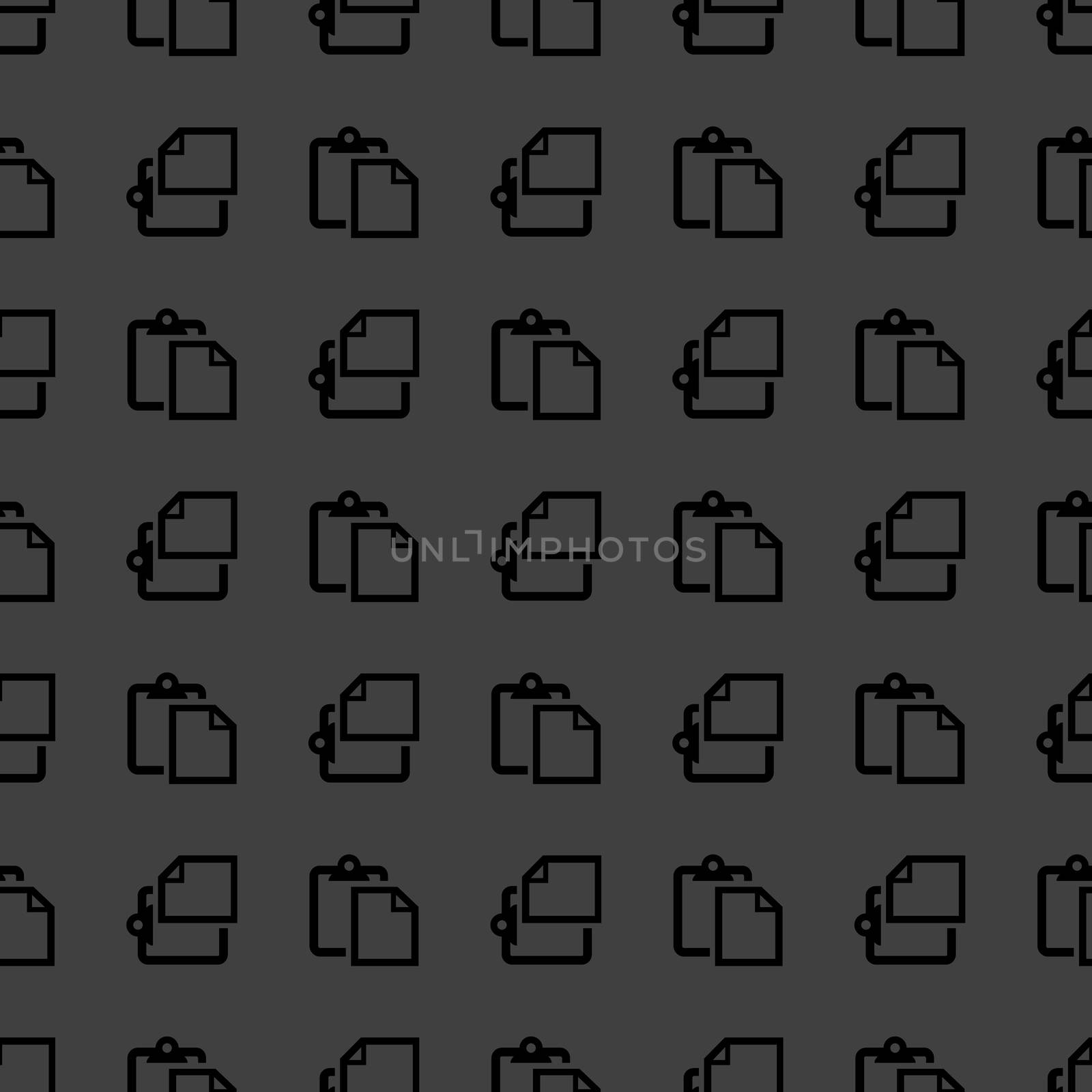 blank paper web icon. flat design. Seamless pattern.