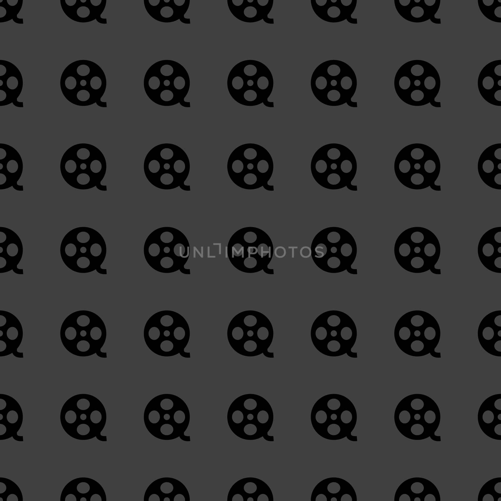 Film web icon. flat design. Seamless pattern.