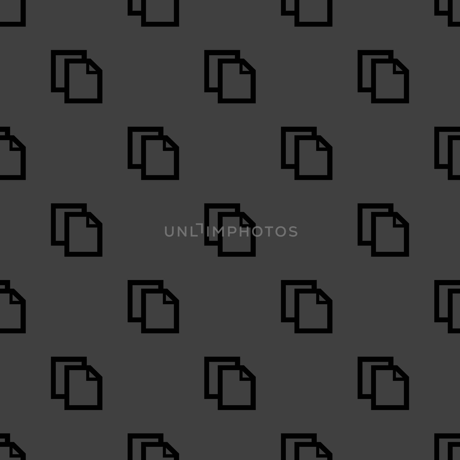 blank paper web icon. flat design. Seamless pattern.