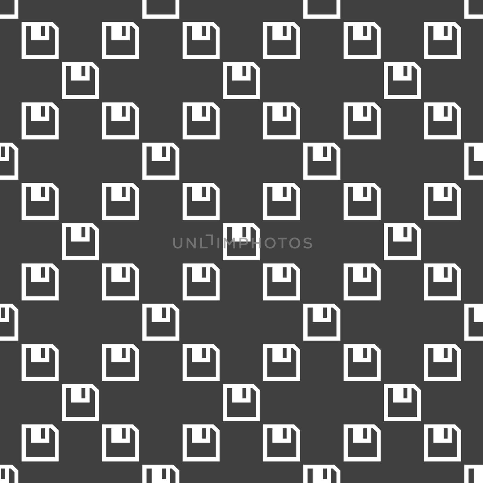 floppy disk web icon. flat design. Seamless pattern.