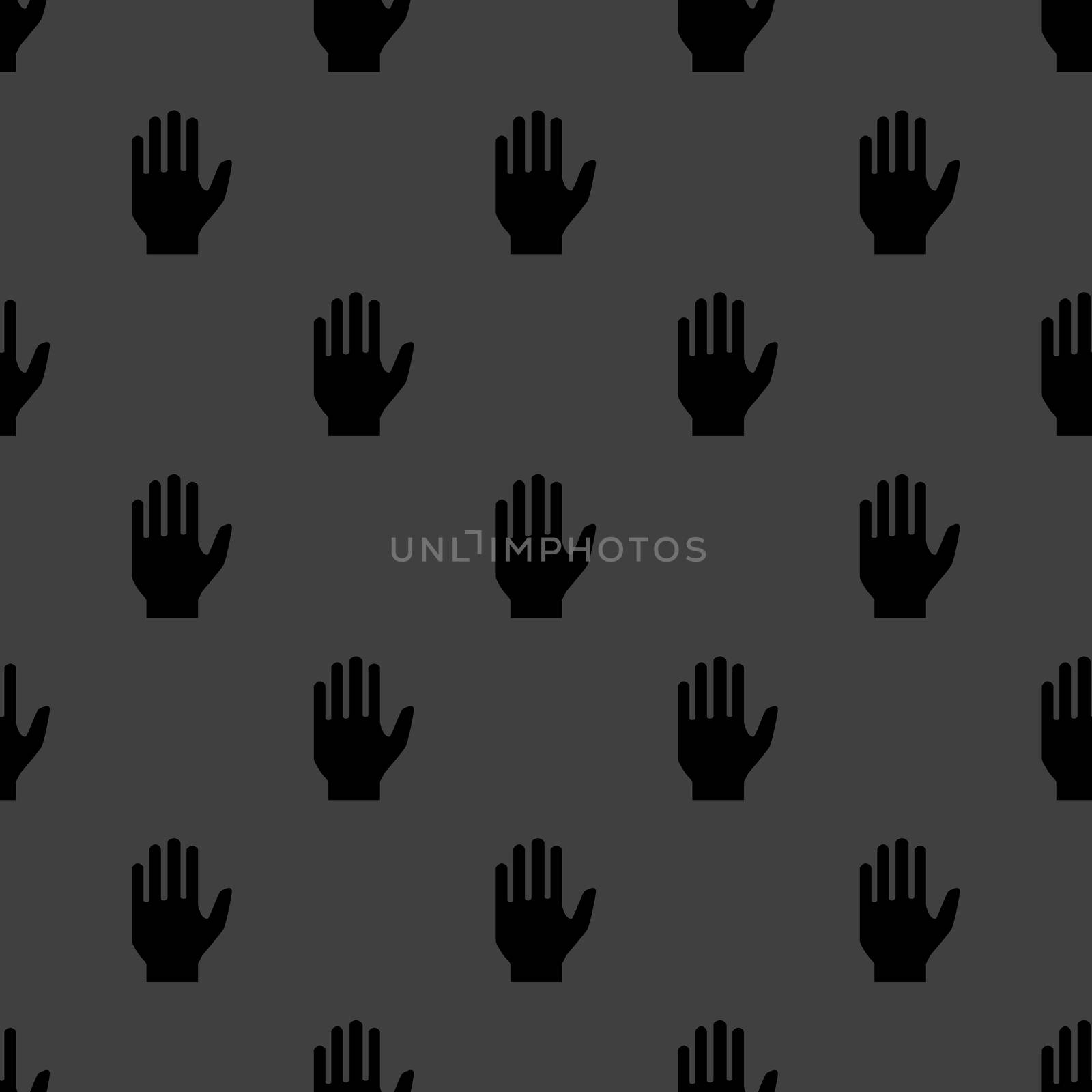 hand web icon.flat design. Seamless pattern. by serhii_lohvyniuk