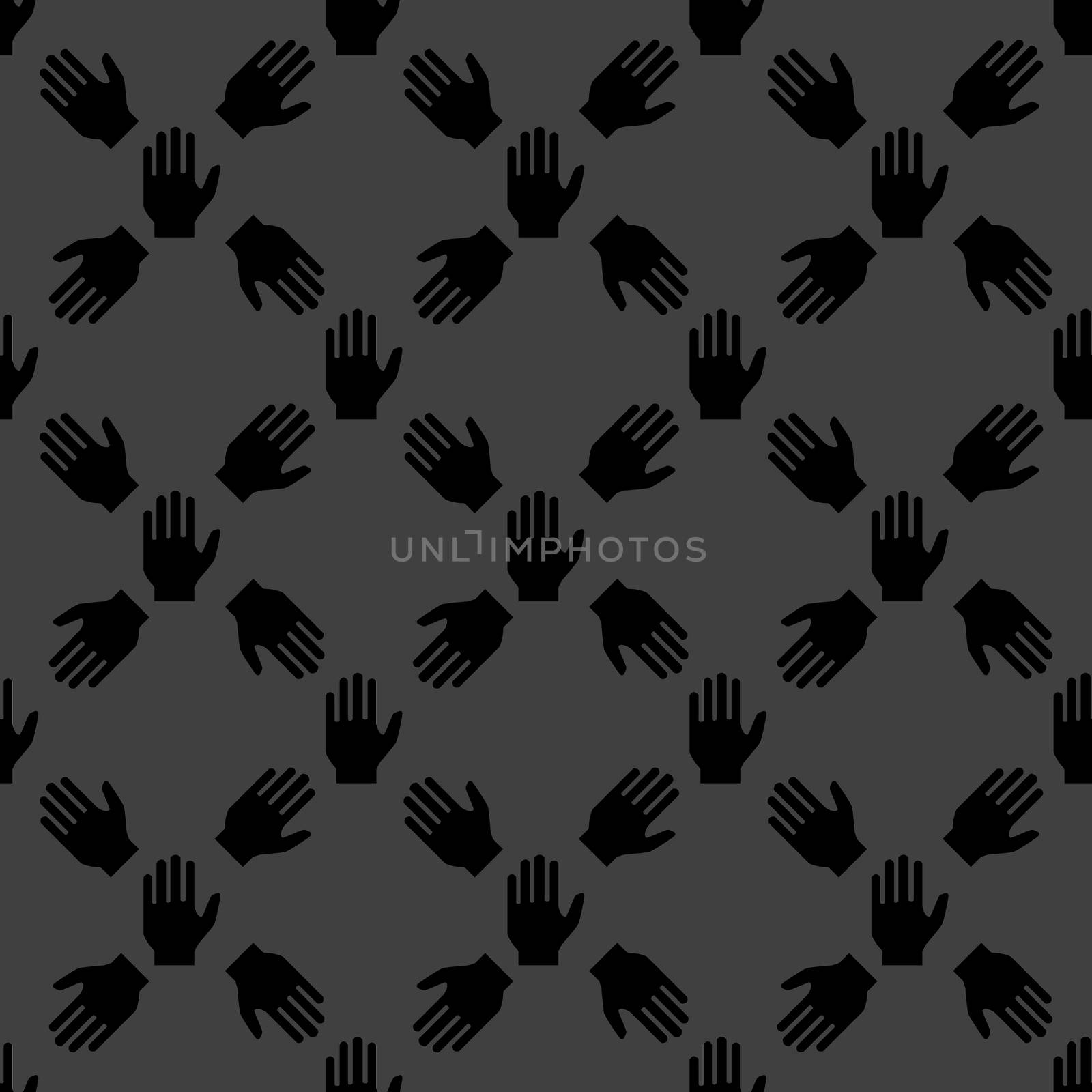 hand web icon.flat design. Seamless pattern. by serhii_lohvyniuk