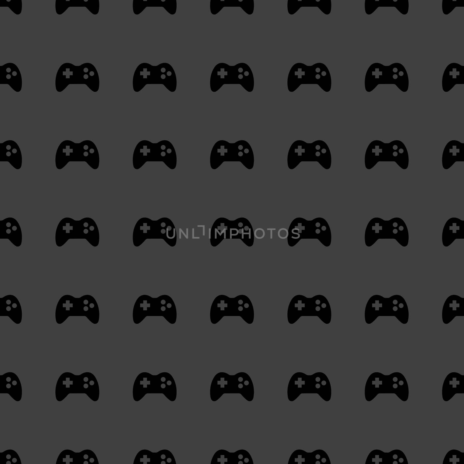 Gaming Joystick web icon. flat design. Seamless pattern. by serhii_lohvyniuk