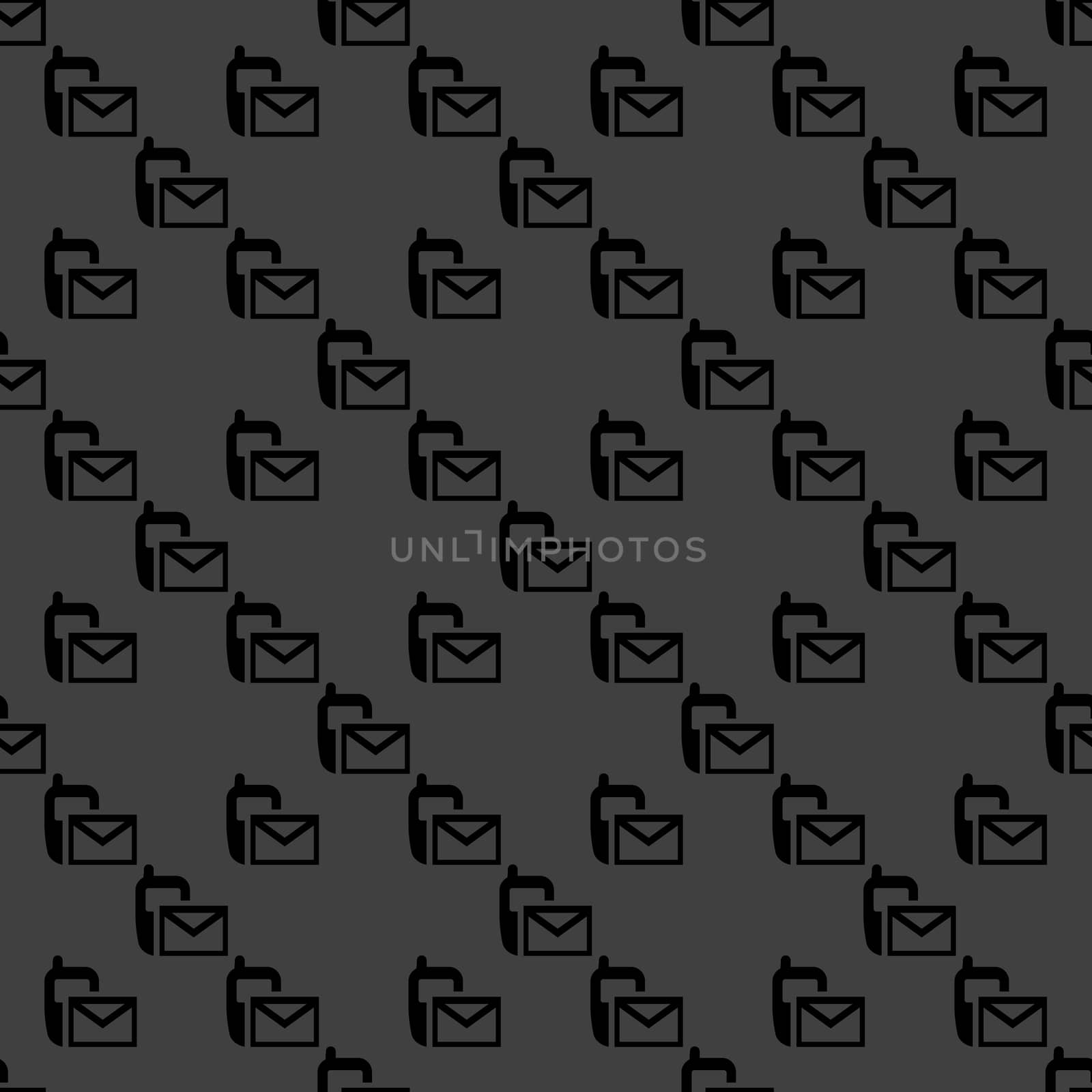 Sms web icon.  flat design. Seamless pattern.
