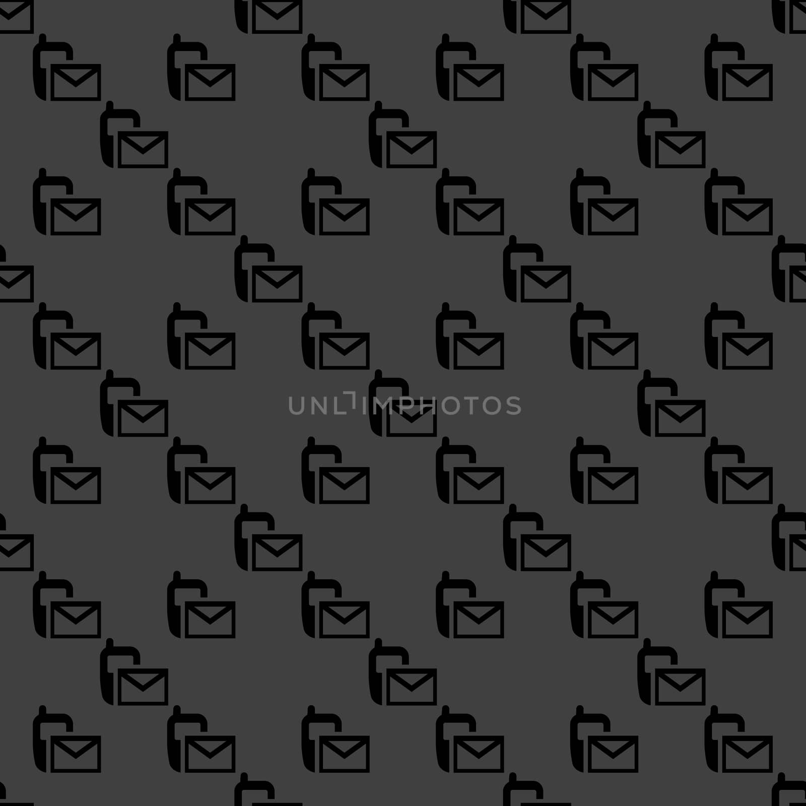 Sms web icon.  flat design. Seamless pattern.