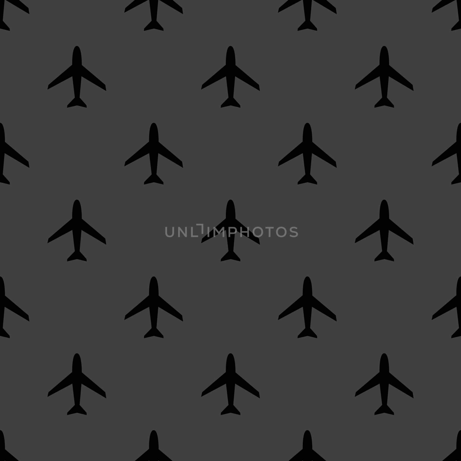 Plane web icon. flat design. Seamless pattern. by serhii_lohvyniuk