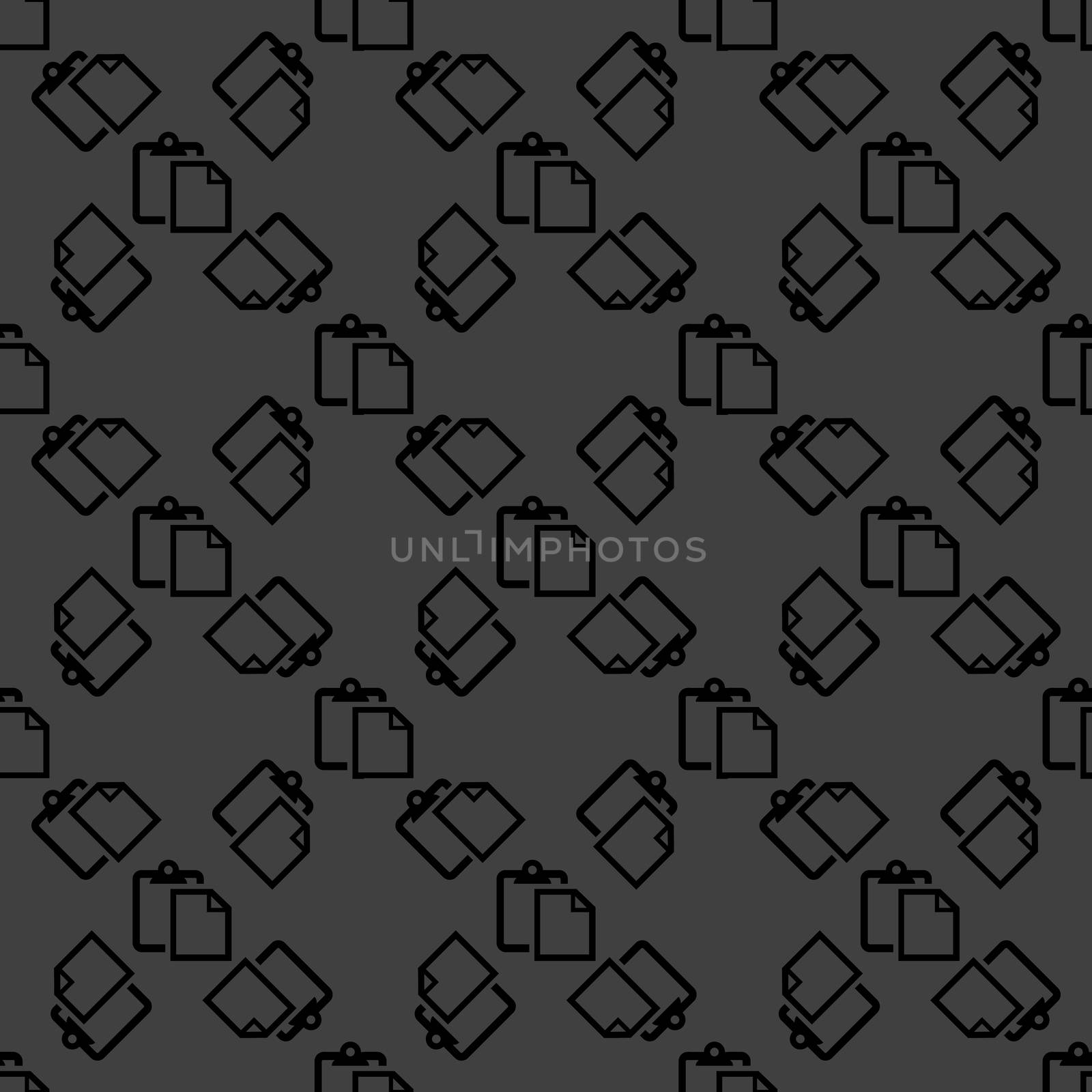 blank paper web icon. flat design. Seamless pattern. by serhii_lohvyniuk