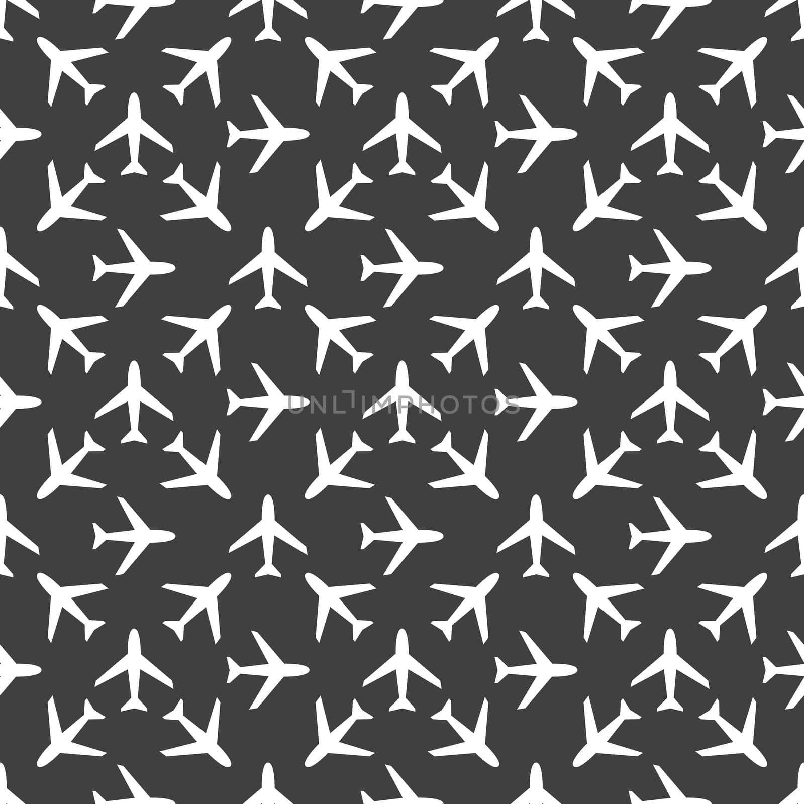 Plane web icon. flat design. Seamless pattern. by serhii_lohvyniuk