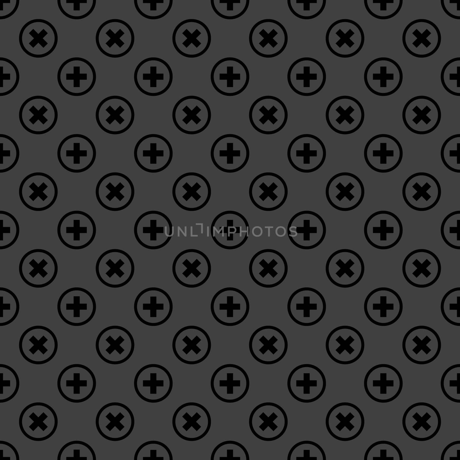 Plus web icon. flat design. Seamless pattern. by serhii_lohvyniuk