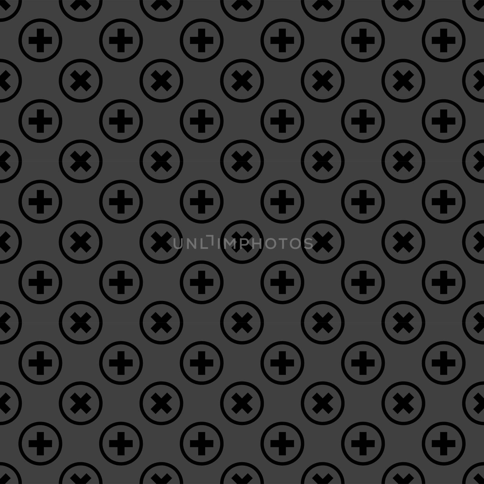 cancel  web icon. flat design. Seamless pattern. by serhii_lohvyniuk
