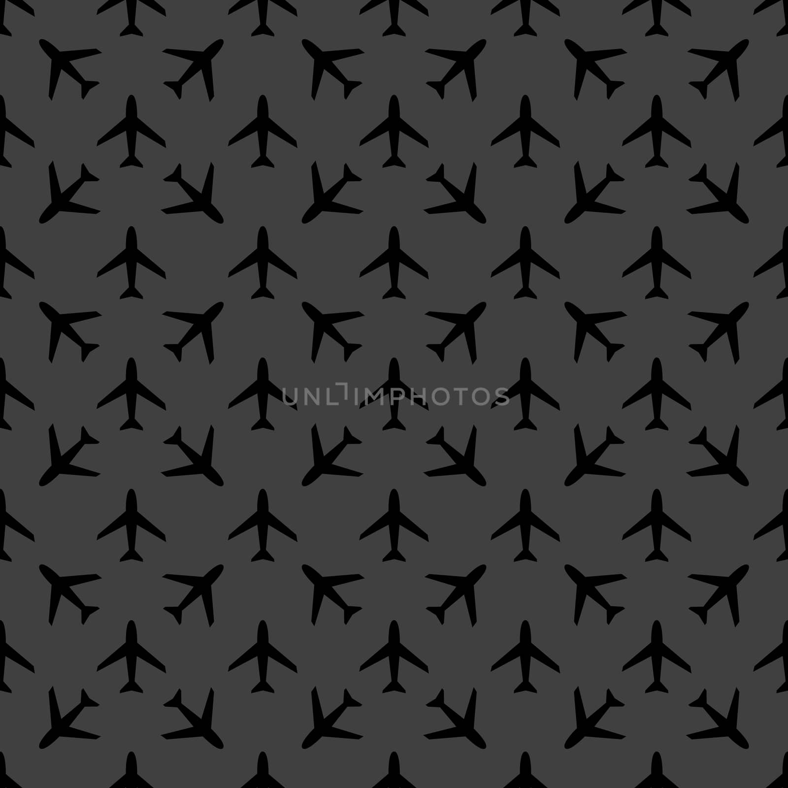 Plane web icon. flat design. Seamless pattern. by serhii_lohvyniuk