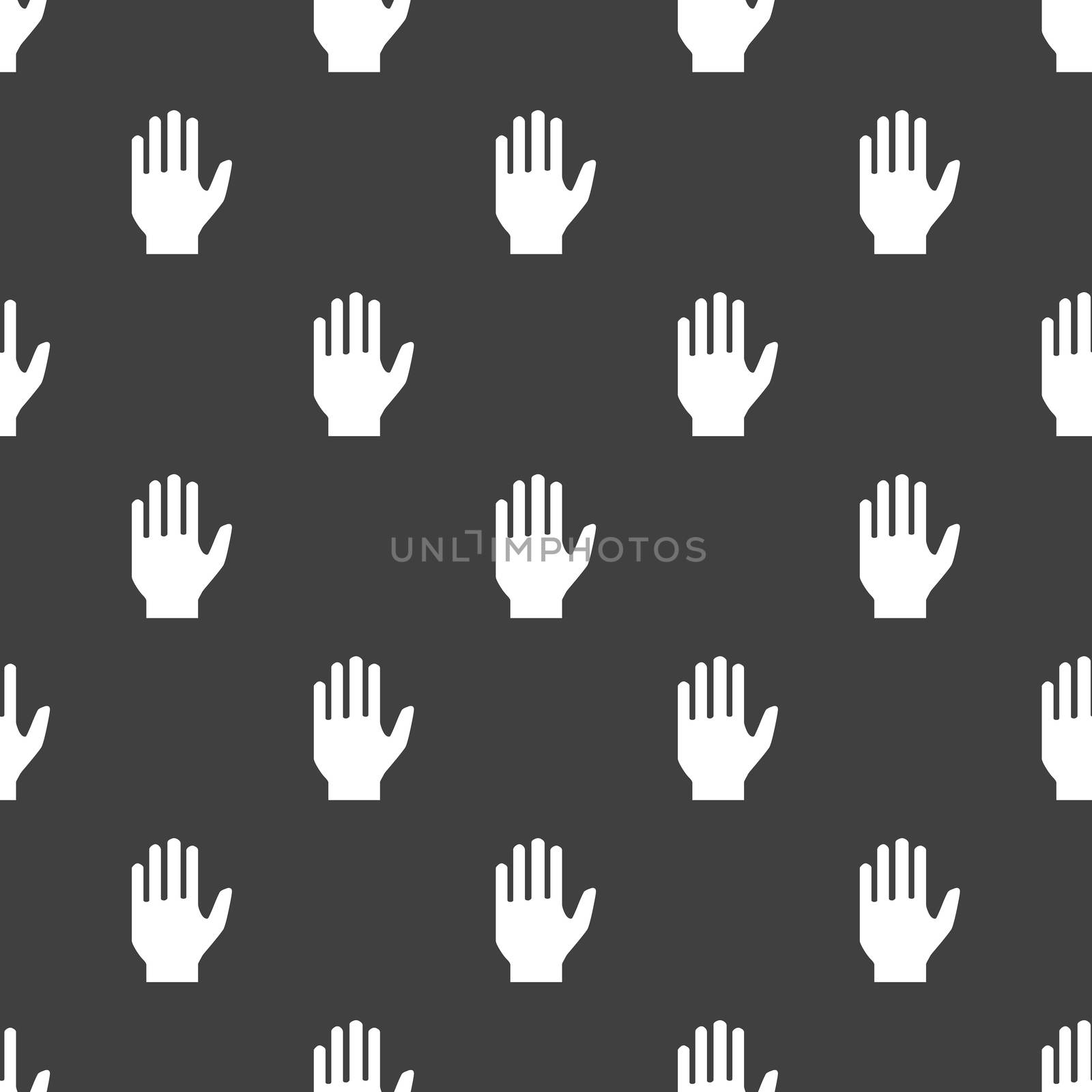 hand web icon.flat design. Seamless pattern. by serhii_lohvyniuk