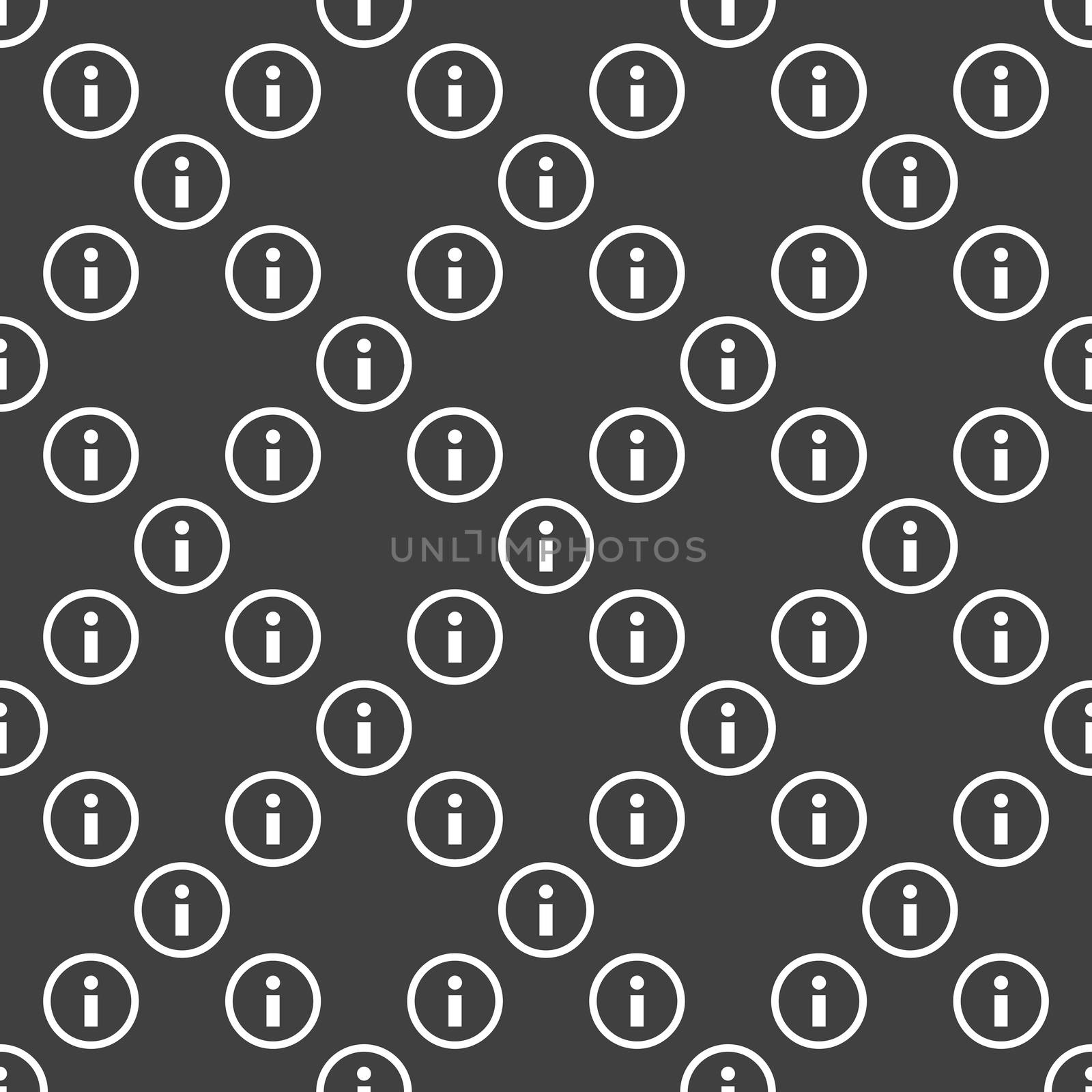 info web icon. flat design. Seamless pattern. by serhii_lohvyniuk