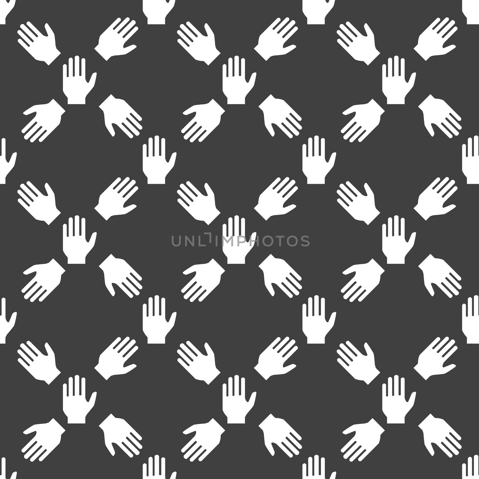 hand web icon.flat design. Seamless pattern. by serhii_lohvyniuk