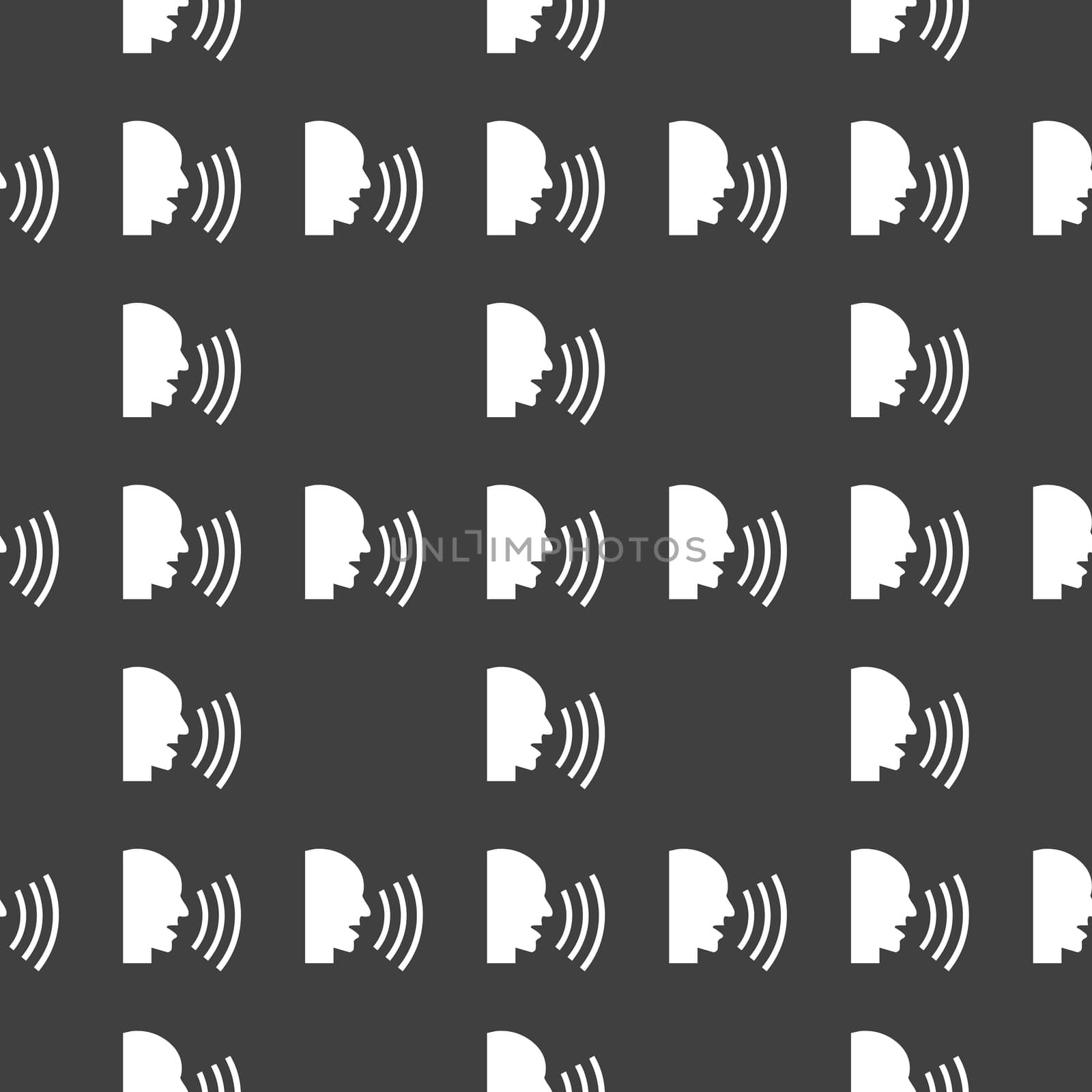 talking web icon. flat design. Seamless pattern. by serhii_lohvyniuk
