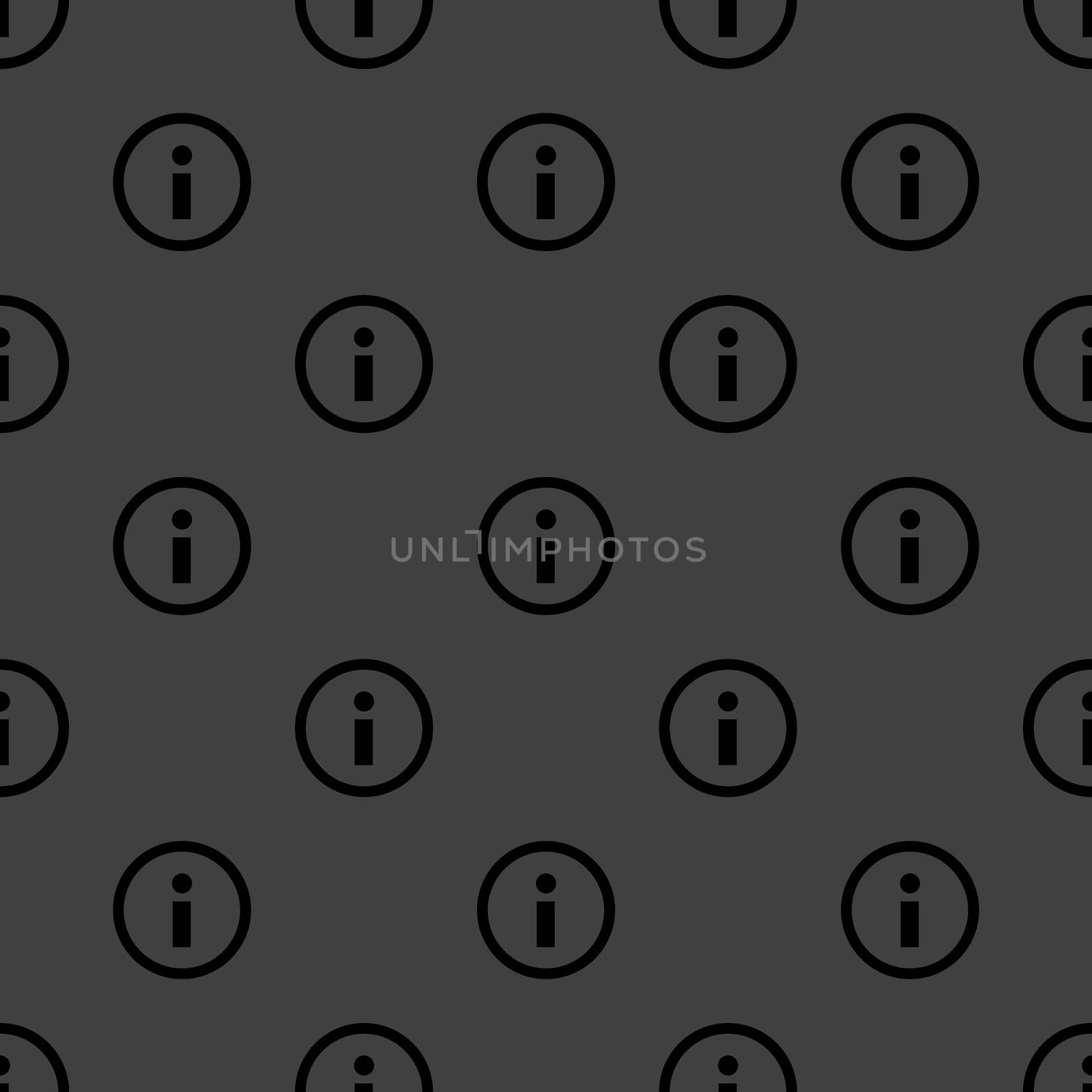 info web icon. flat design. Seamless pattern. by serhii_lohvyniuk