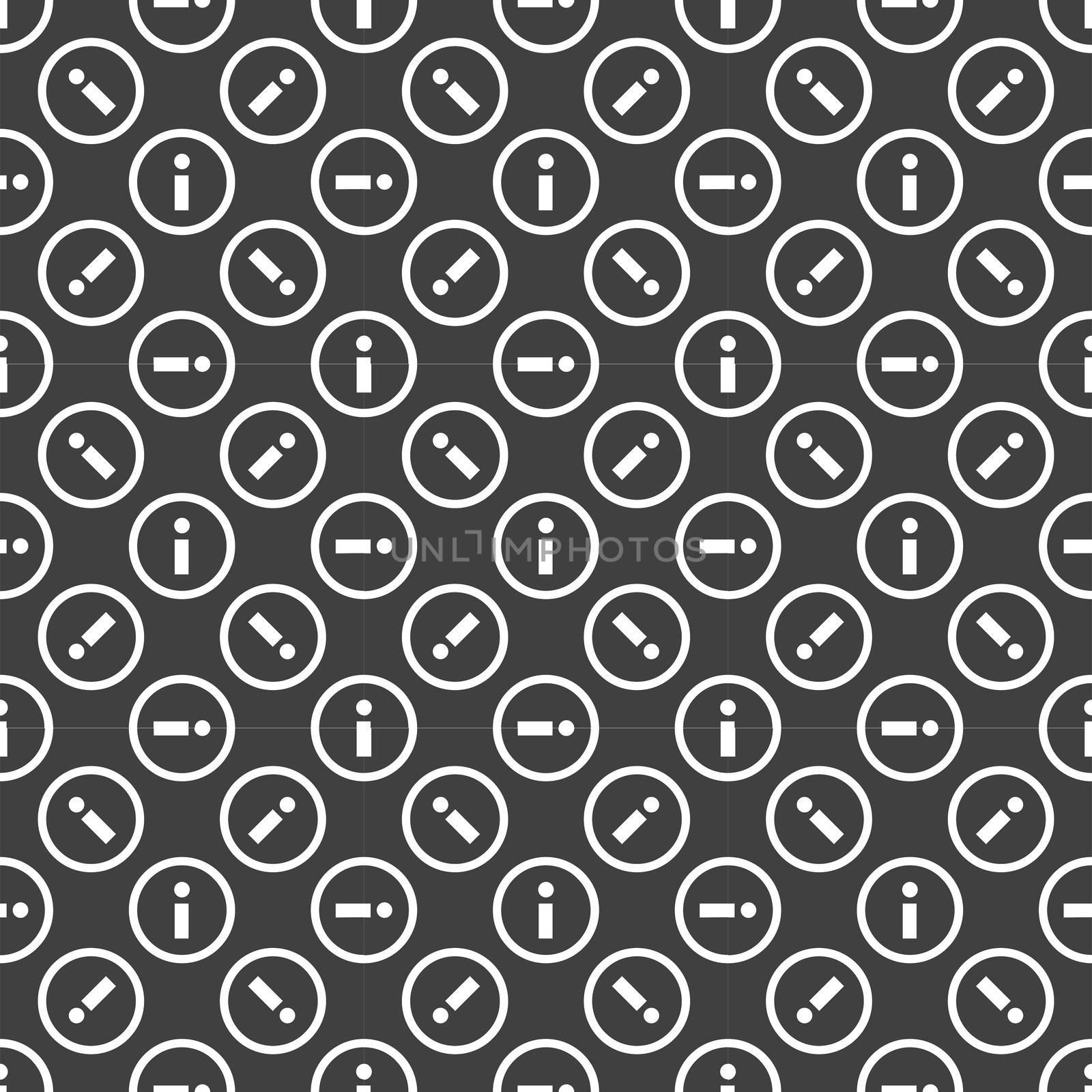 info web icon. flat design. Seamless pattern.