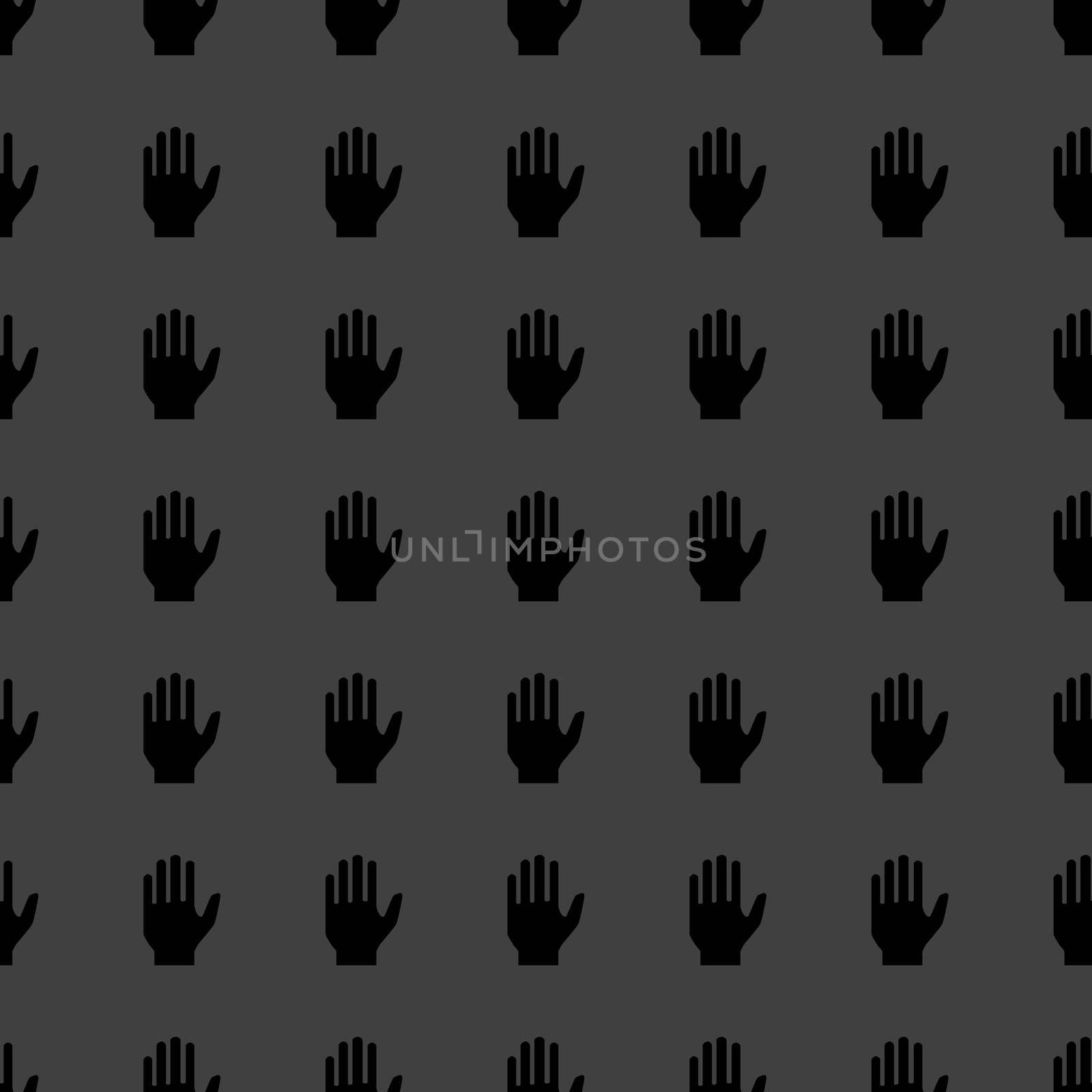 hand web icon.flat design. Seamless pattern. by serhii_lohvyniuk