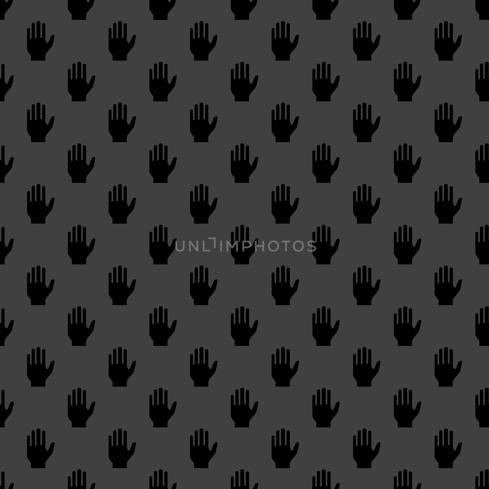 hand web icon. flat design. Seamless pattern.
