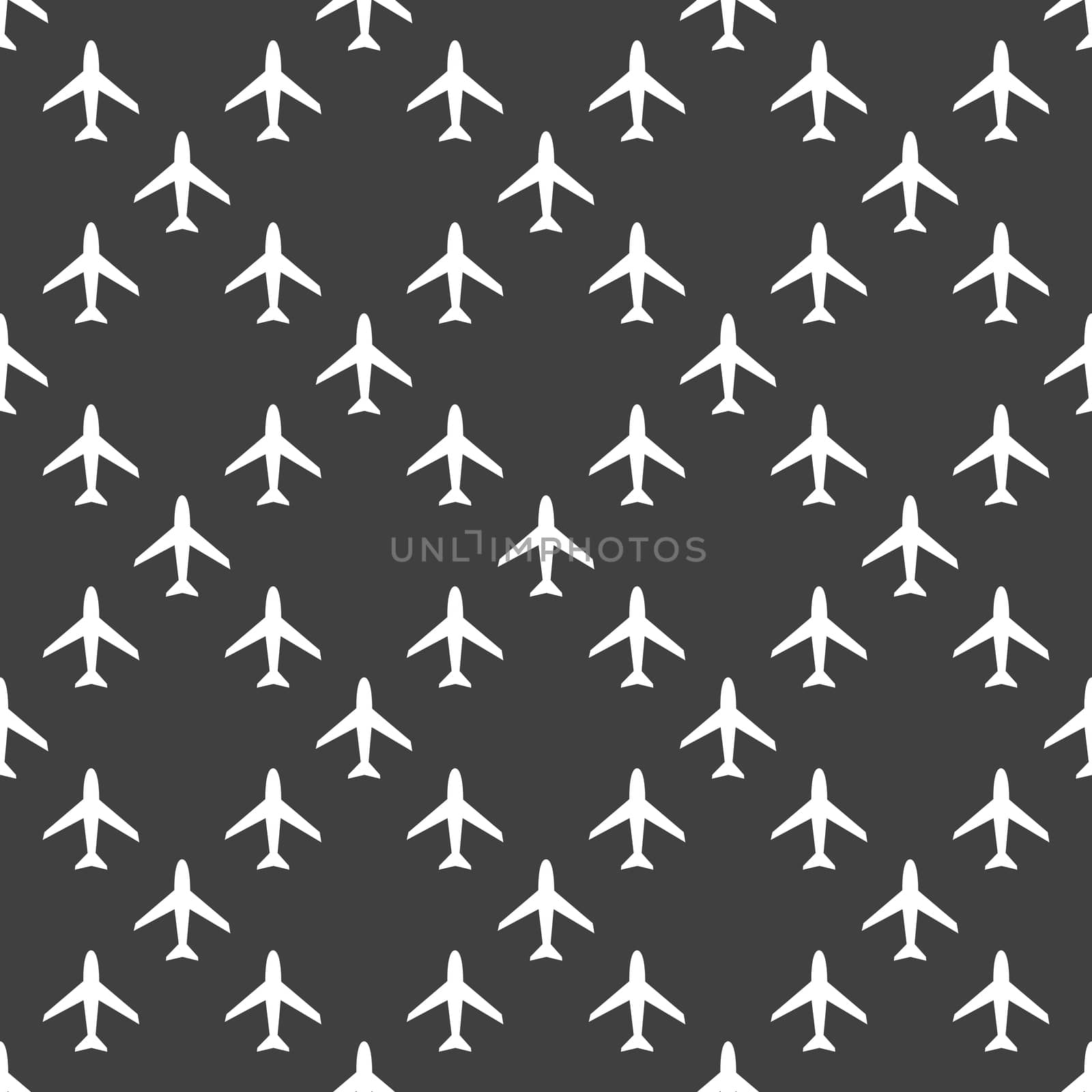 Plane web icon. flat design. Seamless pattern. by serhii_lohvyniuk