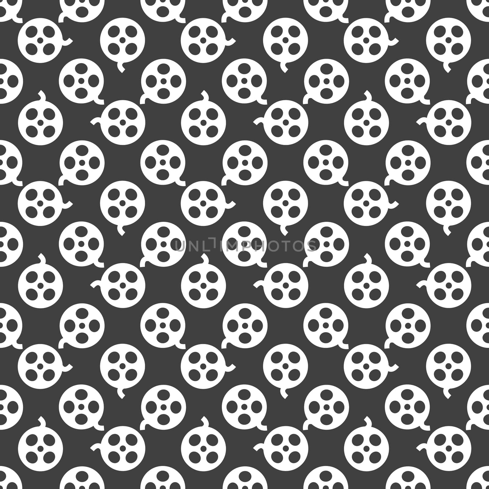 Film web icon. flat design. Seamless pattern. by serhii_lohvyniuk