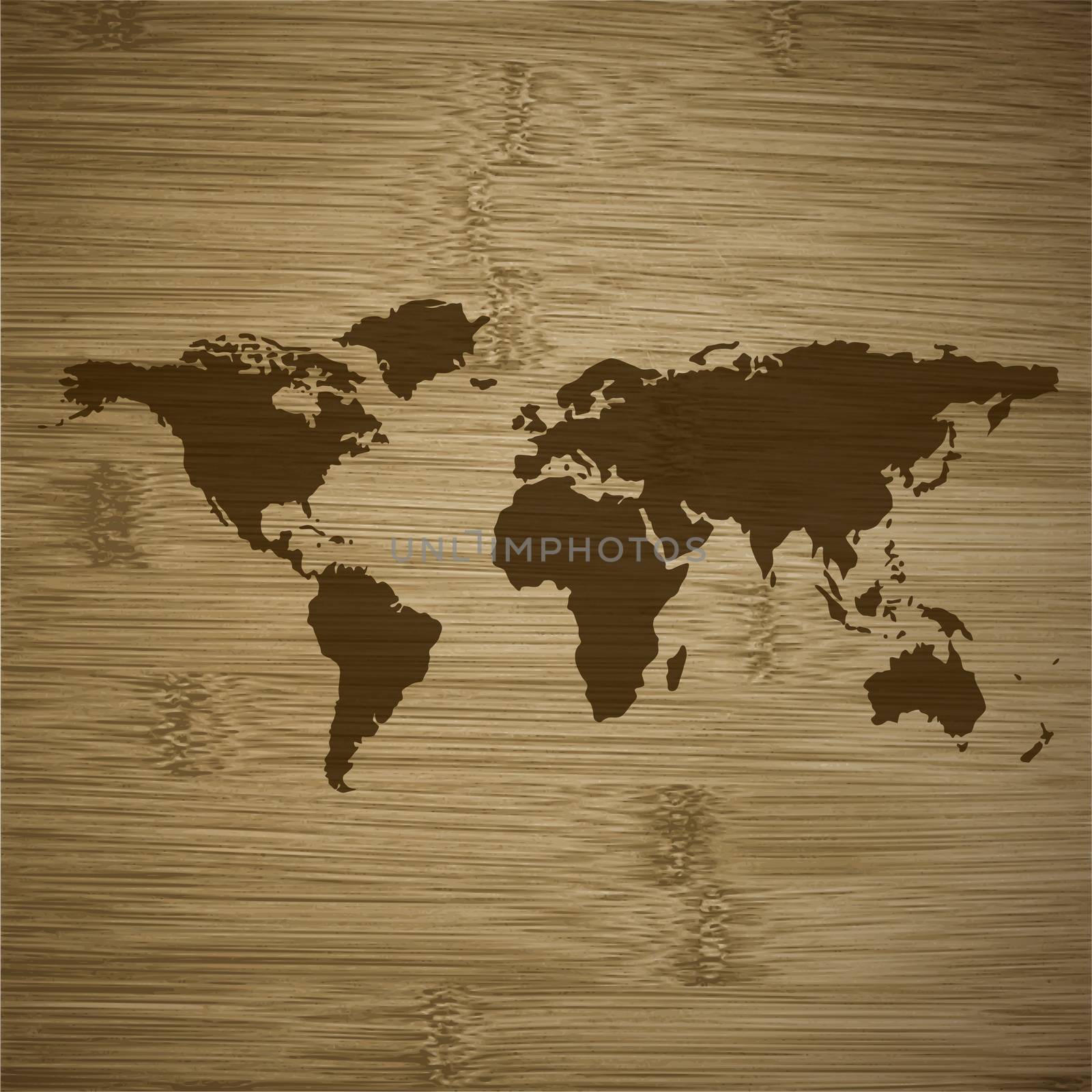 Detailed the most finest world map. flat design by serhii_lohvyniuk