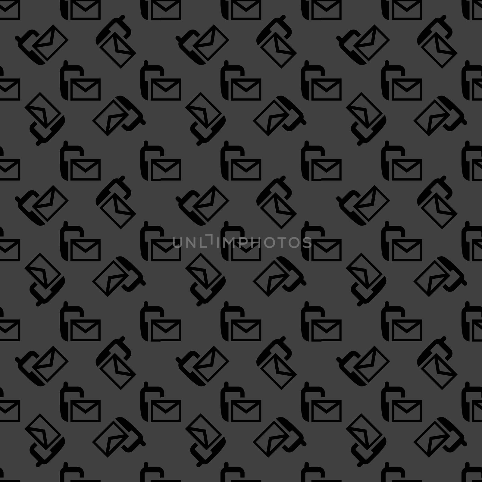 Sms web icon. flat design. Seamless pattern. by serhii_lohvyniuk