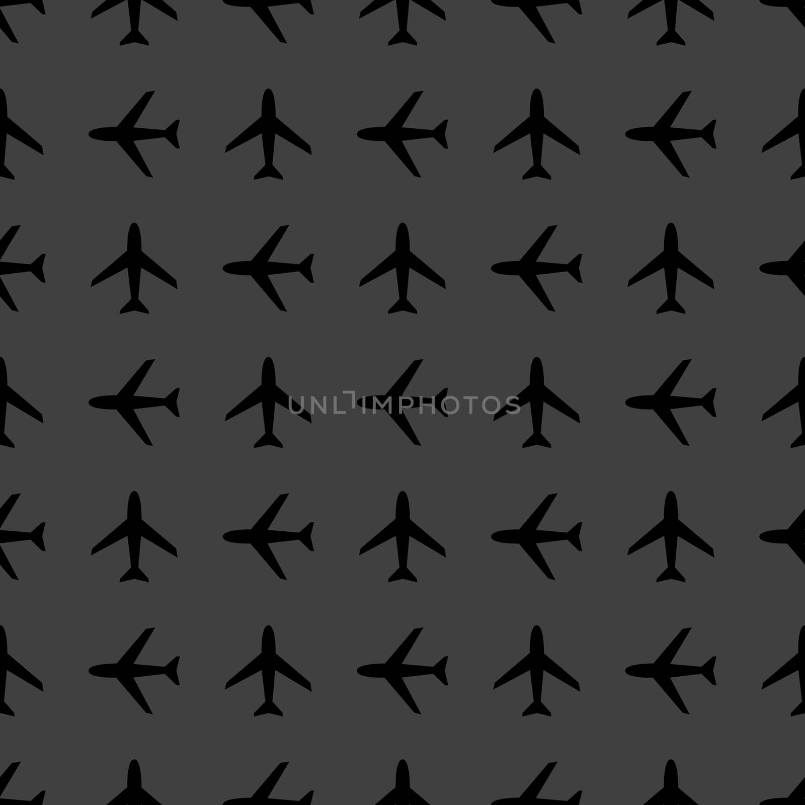 Plane web icon. flat design. Seamless pattern. by serhii_lohvyniuk