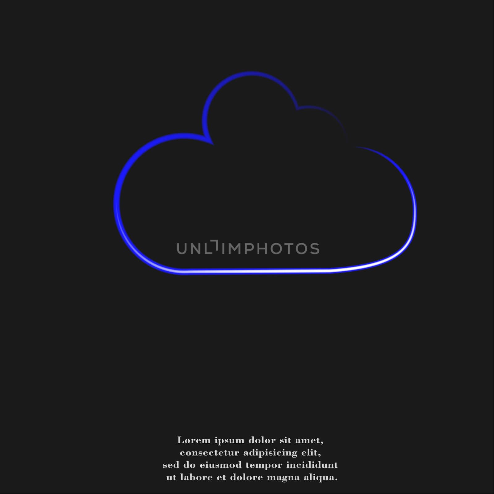 cloud icon. flat design.  Easy to edit by serhii_lohvyniuk