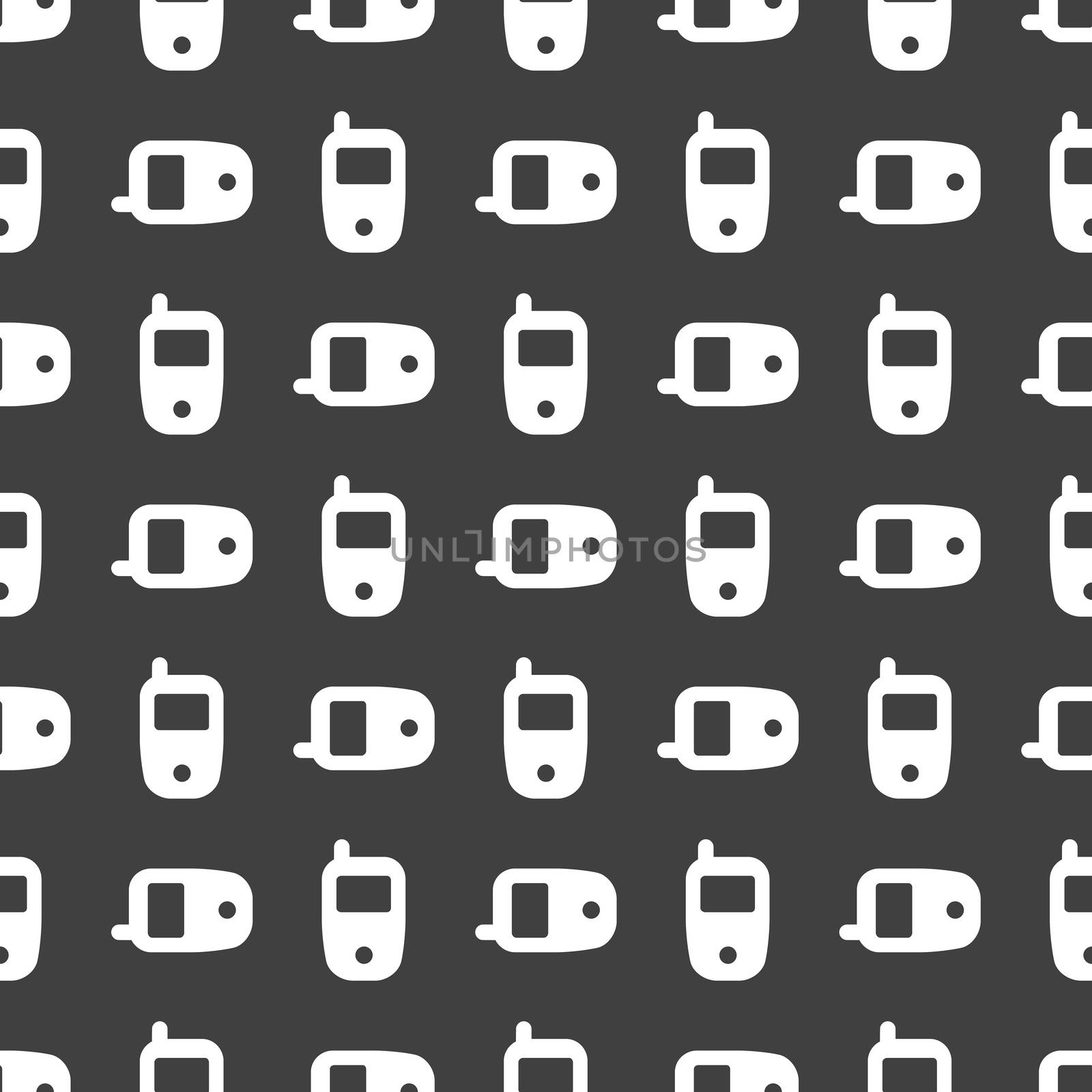 Mobile phone web icon. flat design. Seamless pattern. by serhii_lohvyniuk