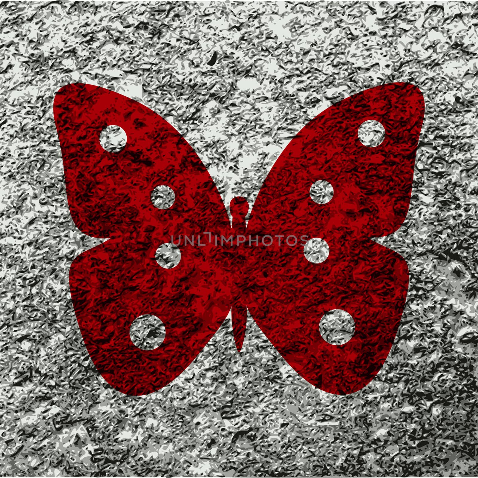 butterfly icon flat design with abstract background.