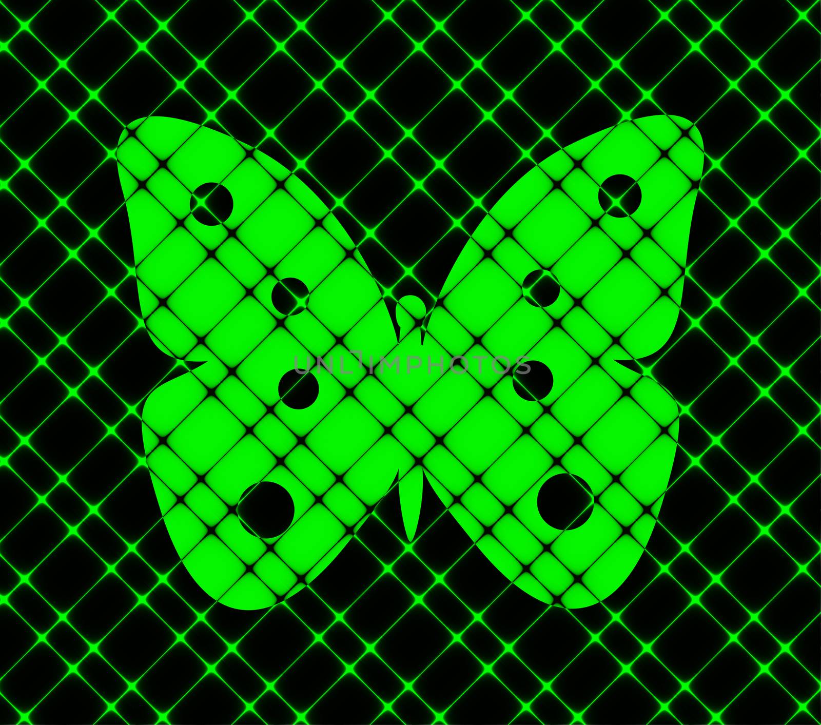 butterfly icon flat design with abstract background.