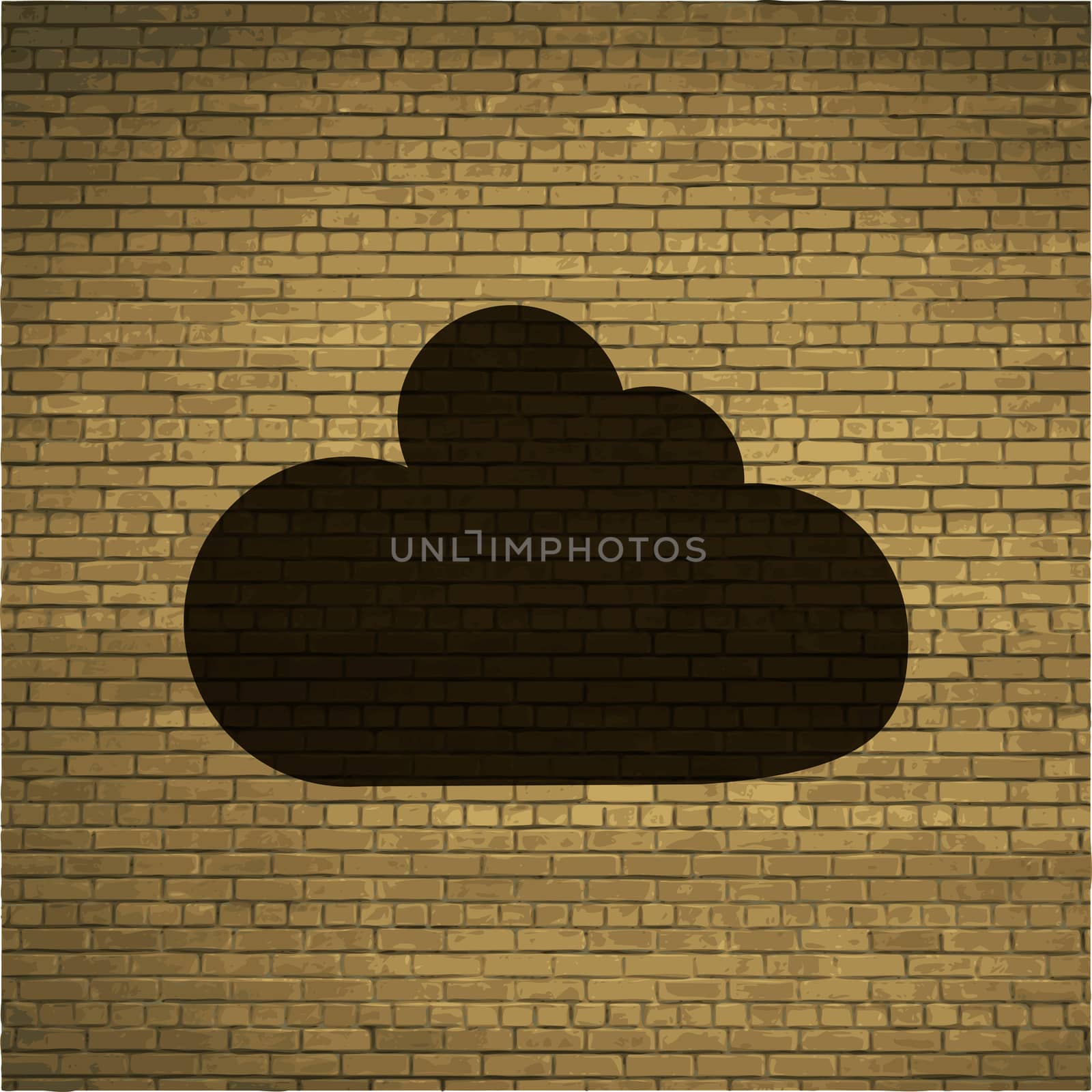 cloud icon. flat design.  Easy to edit by serhii_lohvyniuk