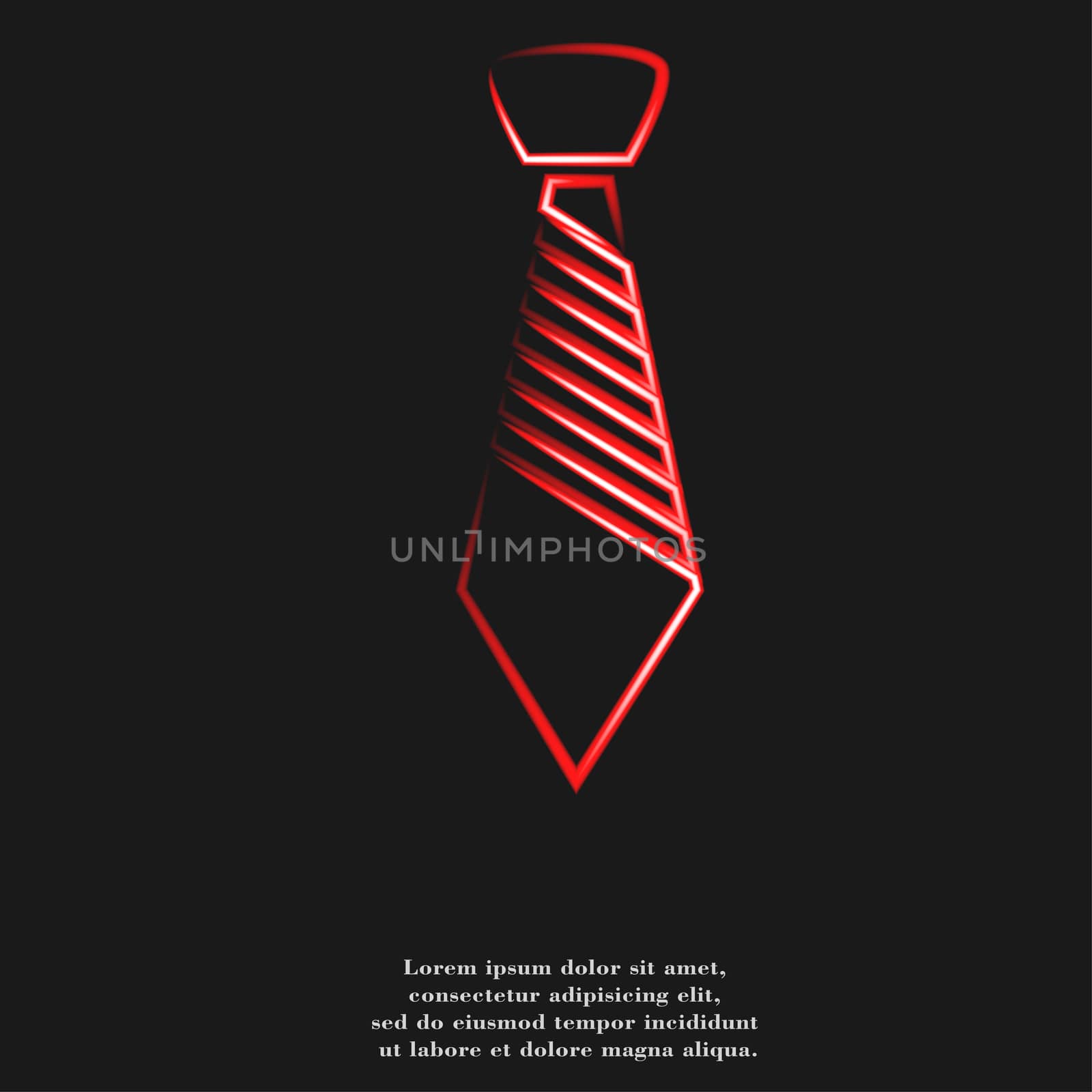 tie icon flat design with abstract background by serhii_lohvyniuk