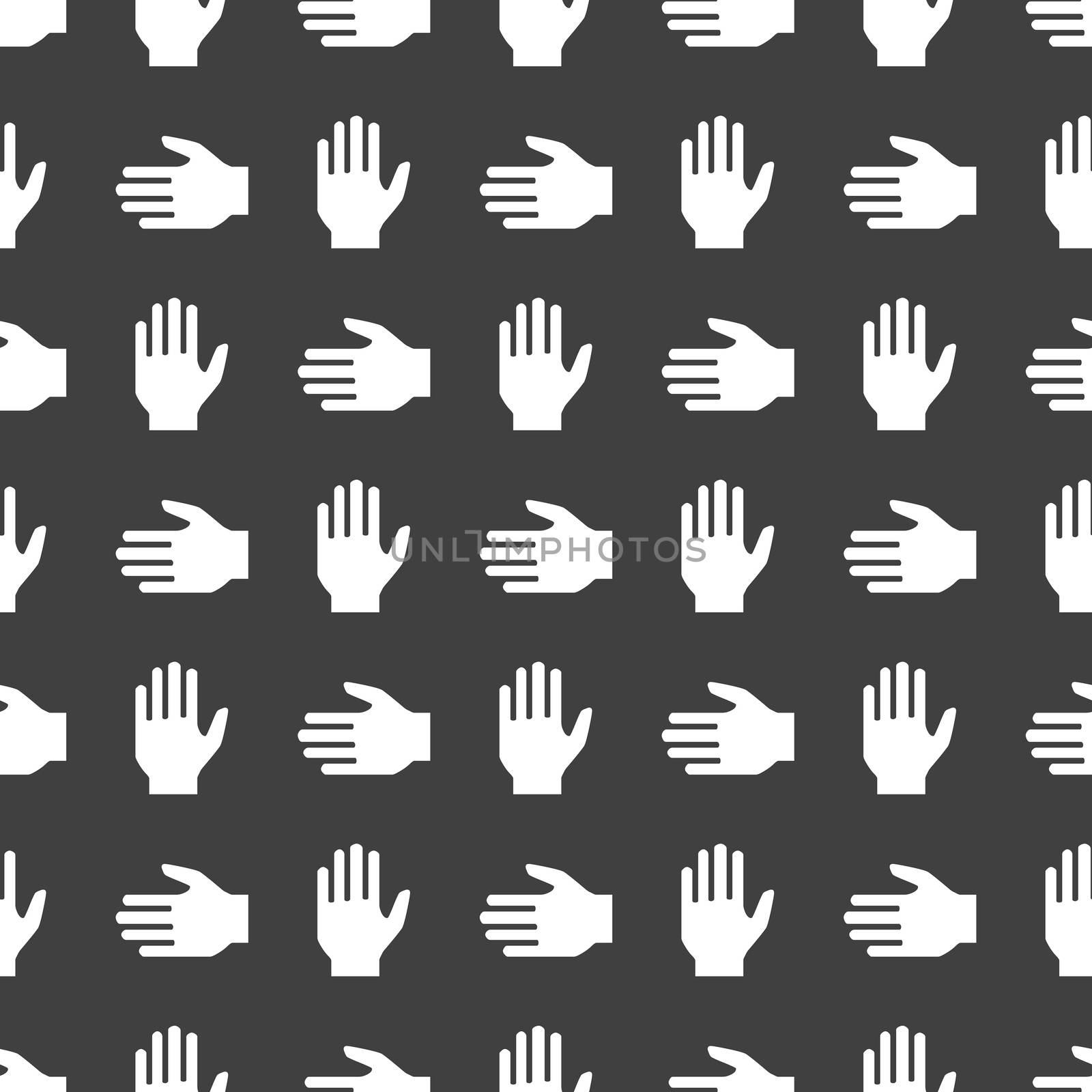hand web icon.flat design. Seamless pattern. by serhii_lohvyniuk