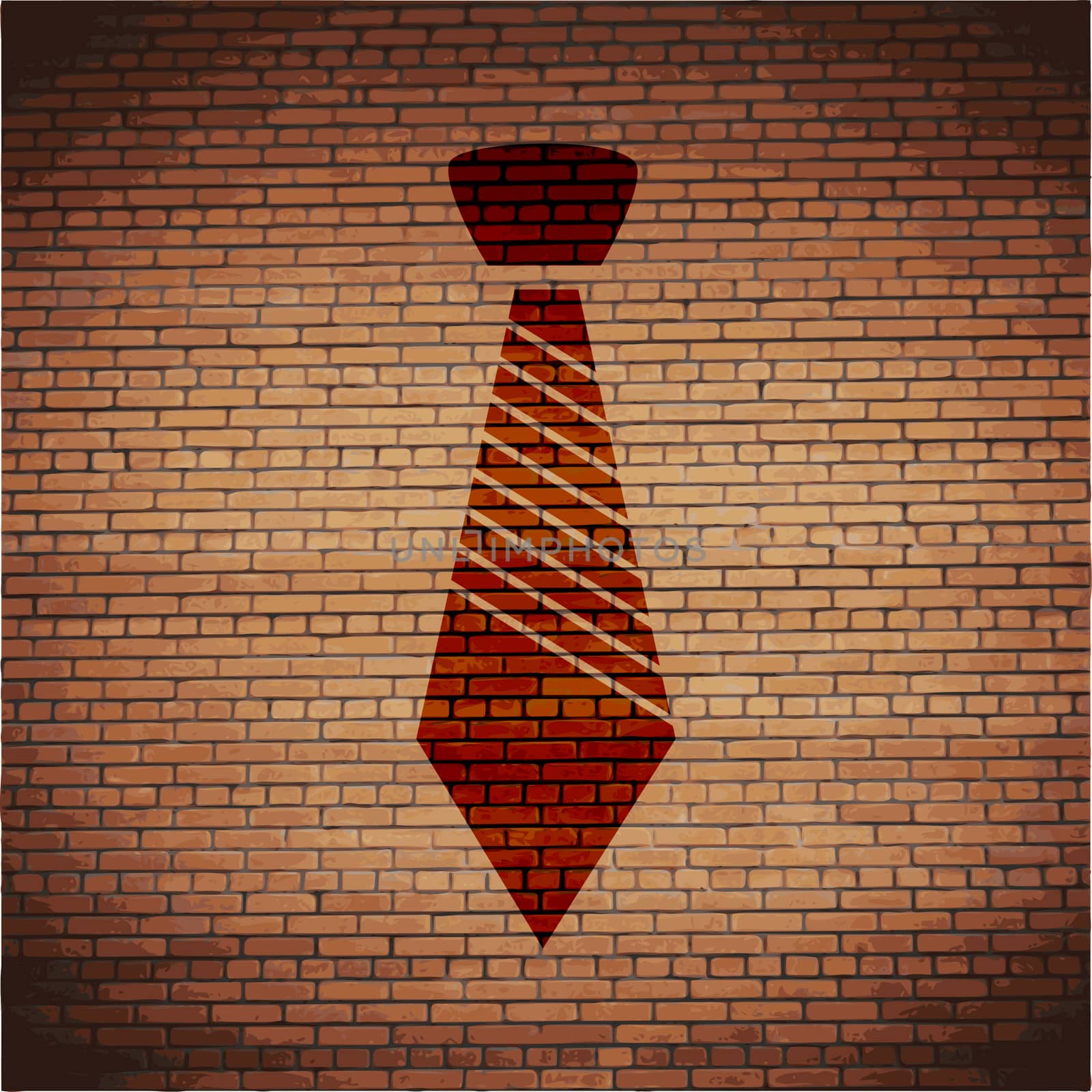 tie icon flat design with abstract background.