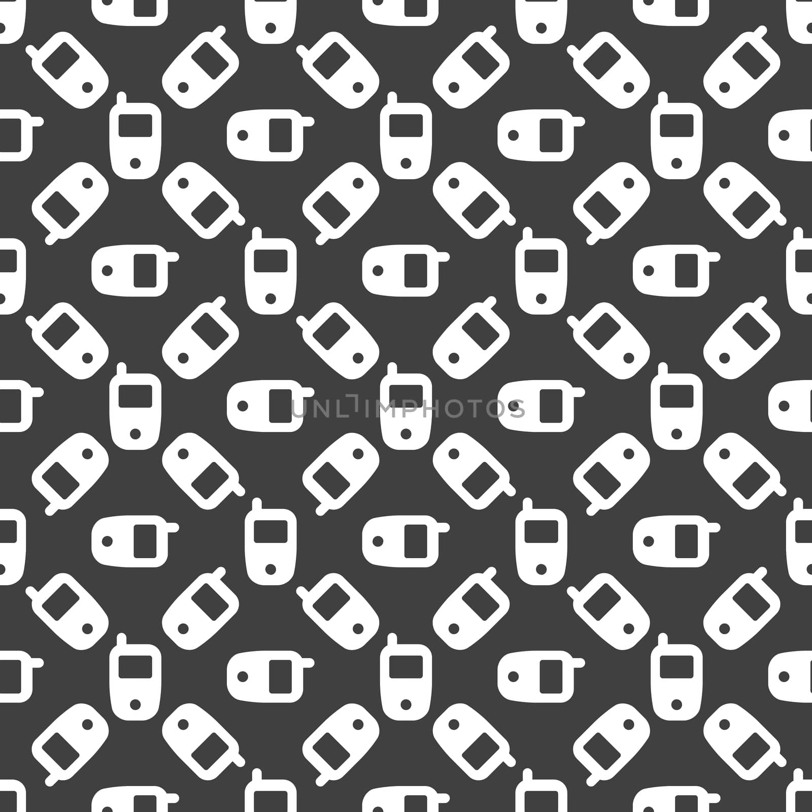 Mobile phone web icon. flat design. Seamless pattern. by serhii_lohvyniuk