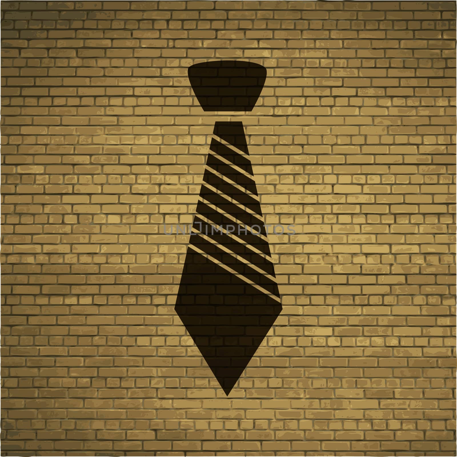 tie icon flat design with abstract background.