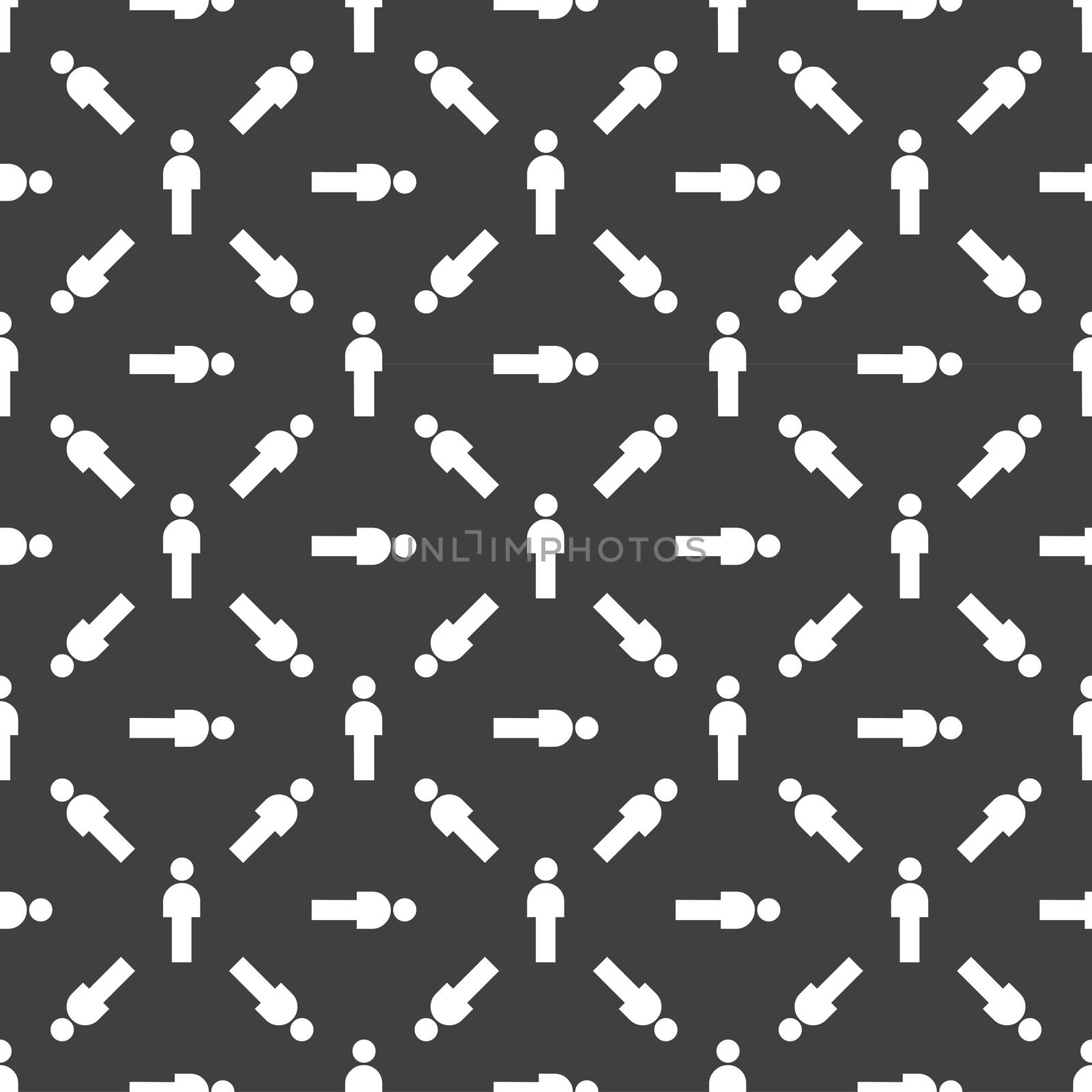 man restroom web icon. flat design. Seamless pattern. by serhii_lohvyniuk