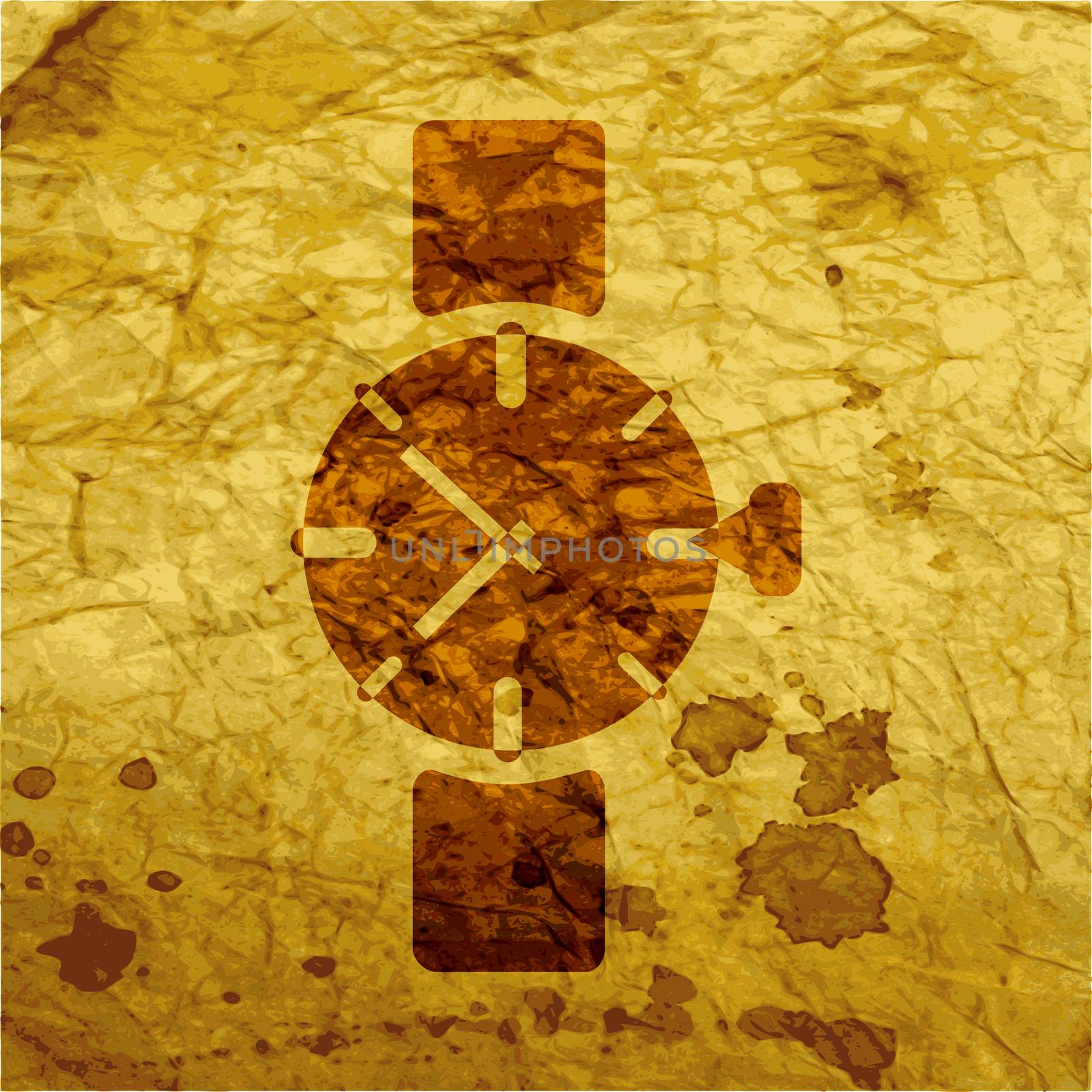 Watch,clock. icon Flat with abstract background by serhii_lohvyniuk