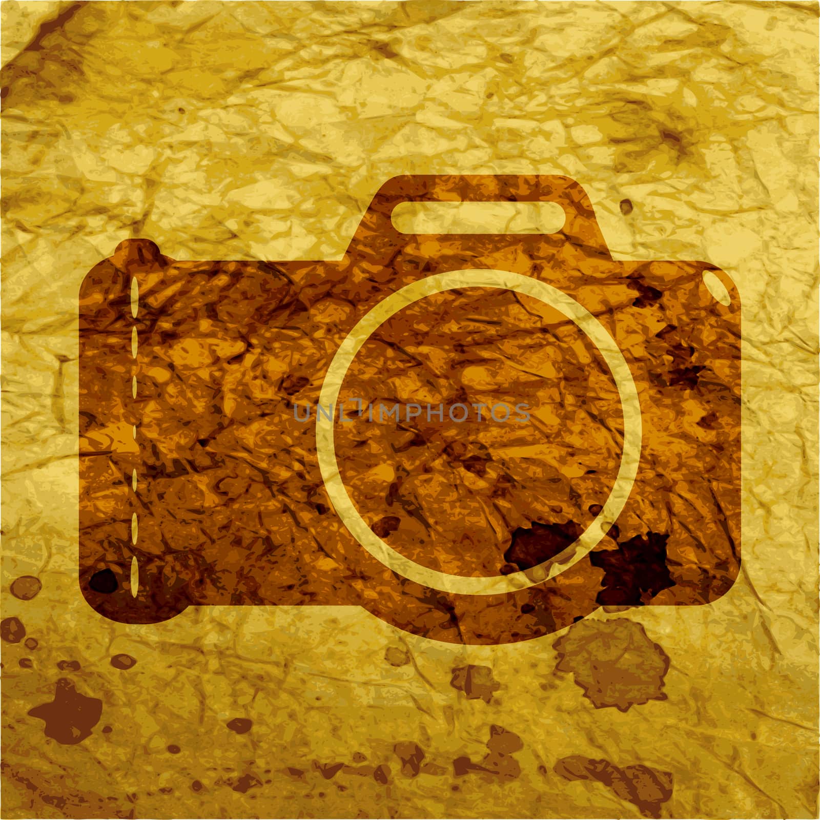 Photo camera icon flat design with abstract background by serhii_lohvyniuk