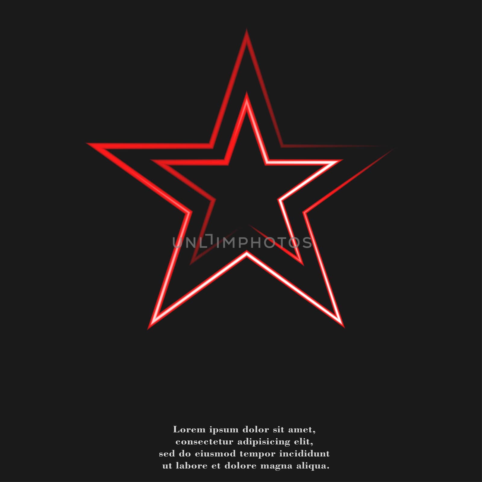 star flat design with abstract background.