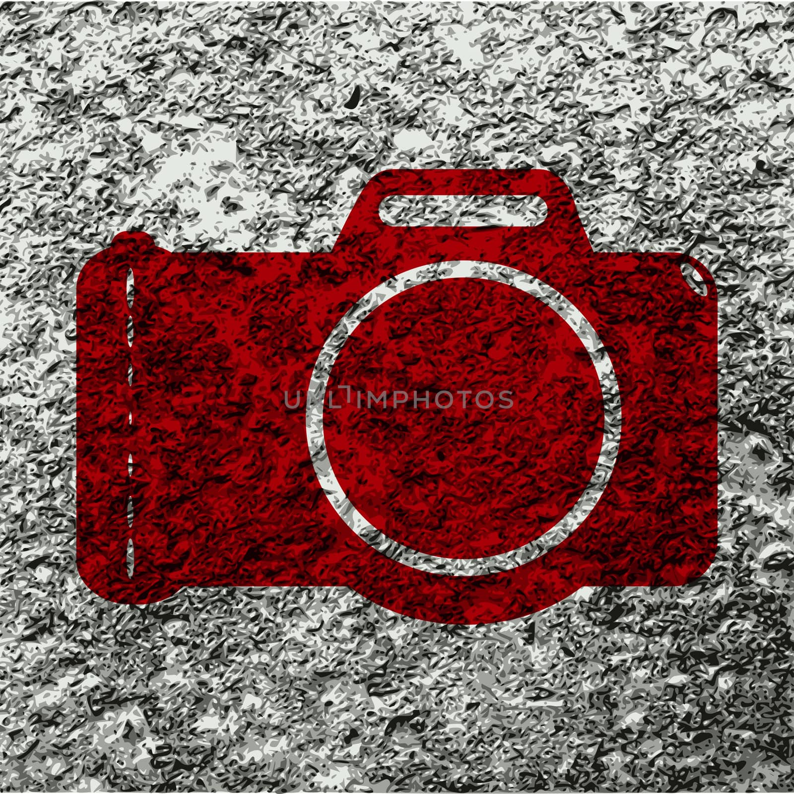 Photo camera icon flat design with abstract background.