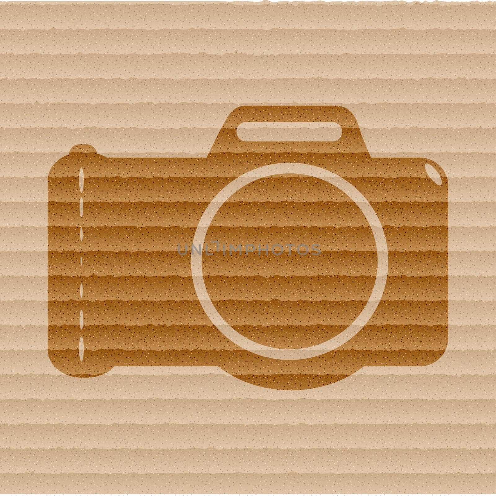 Photo camera icon flat design with abstract background.