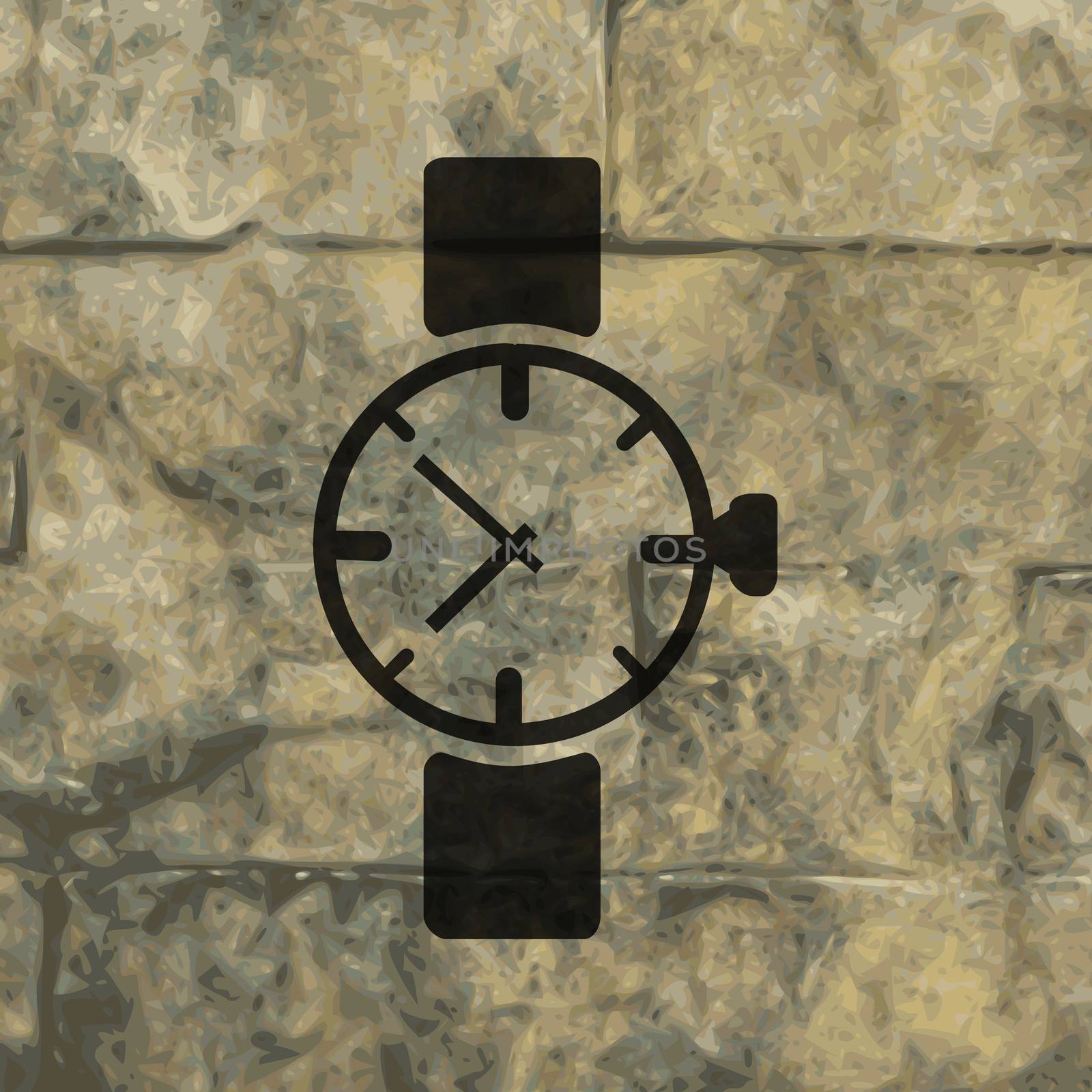 Watch,clock. icon Flat with abstract background by serhii_lohvyniuk