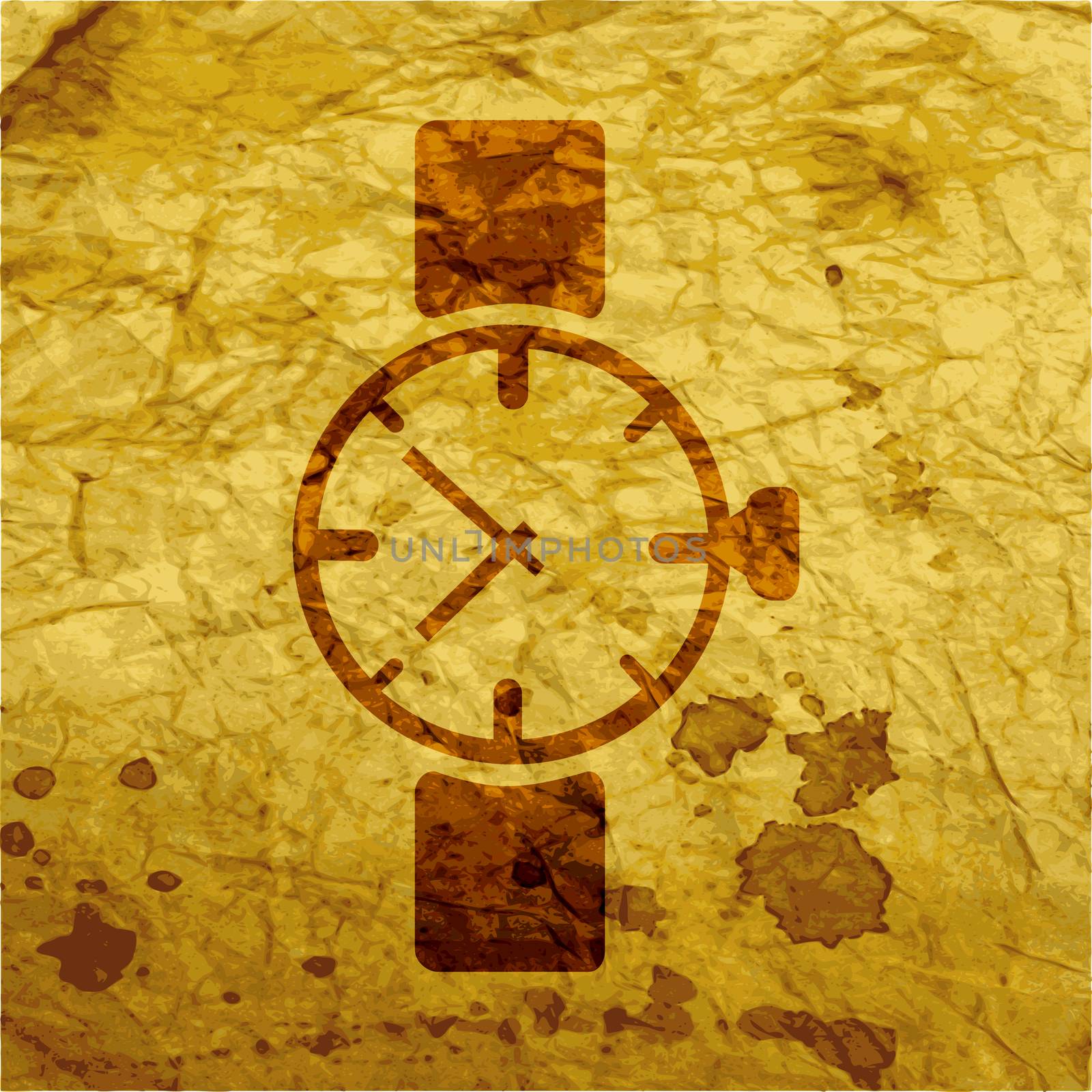 Watch,clock. icon Flat with abstract background by serhii_lohvyniuk