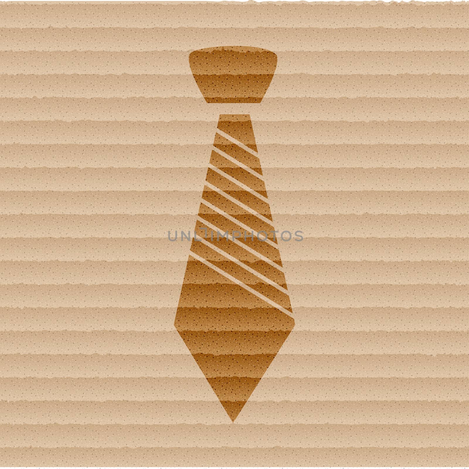 tie icon flat design with abstract background by serhii_lohvyniuk