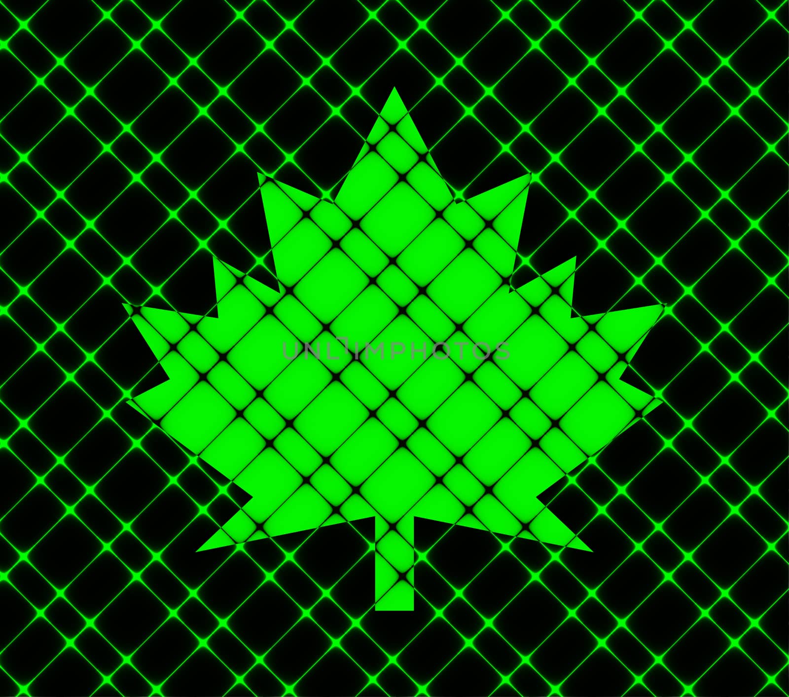 maple Leaf icon Flat with abstract background by serhii_lohvyniuk