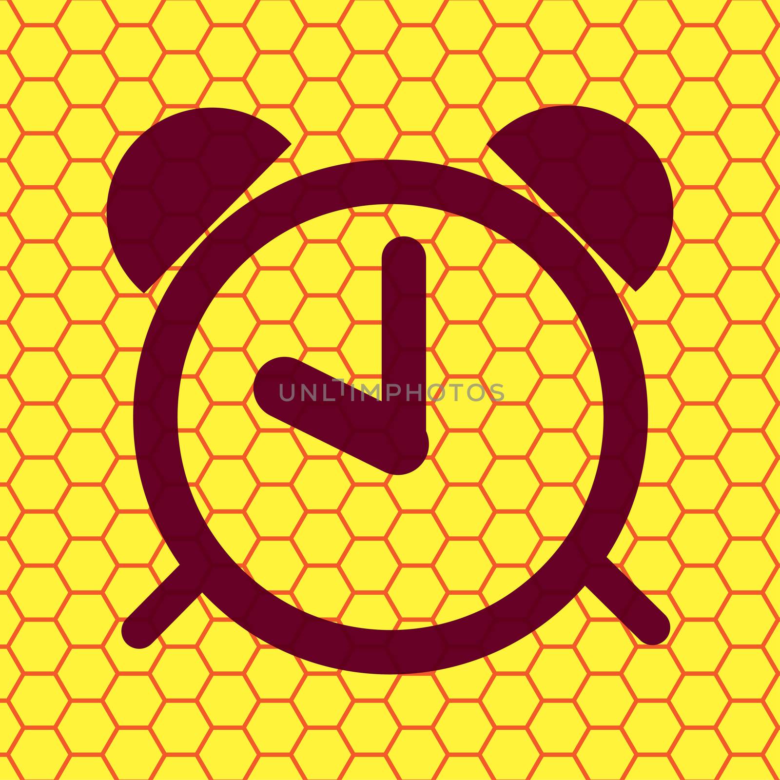 alarm clock icon Flat with abstract background by serhii_lohvyniuk