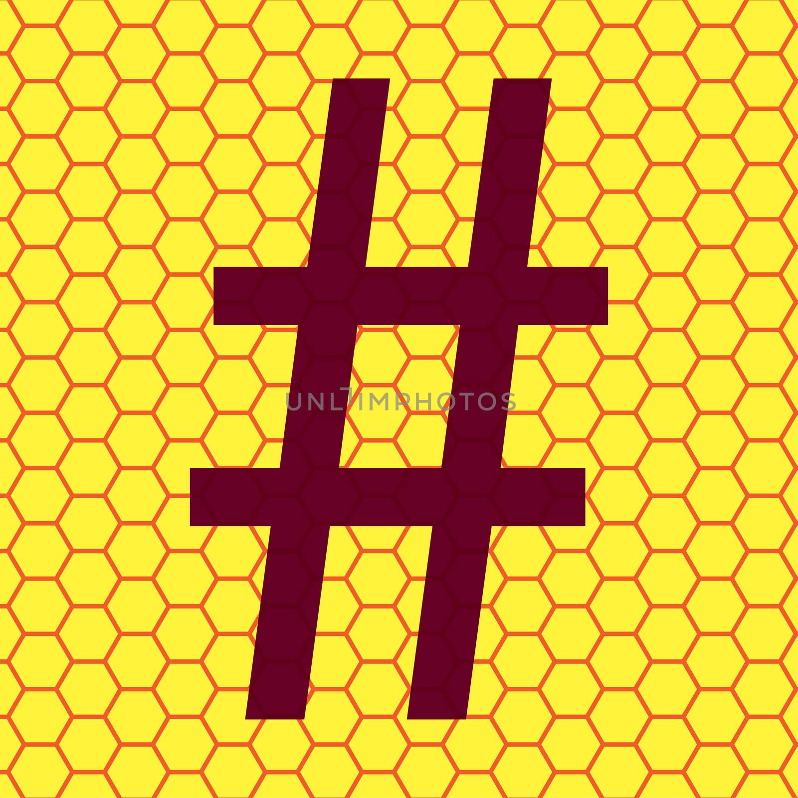 Hashtag Speech icon Flat with abstract background by serhii_lohvyniuk